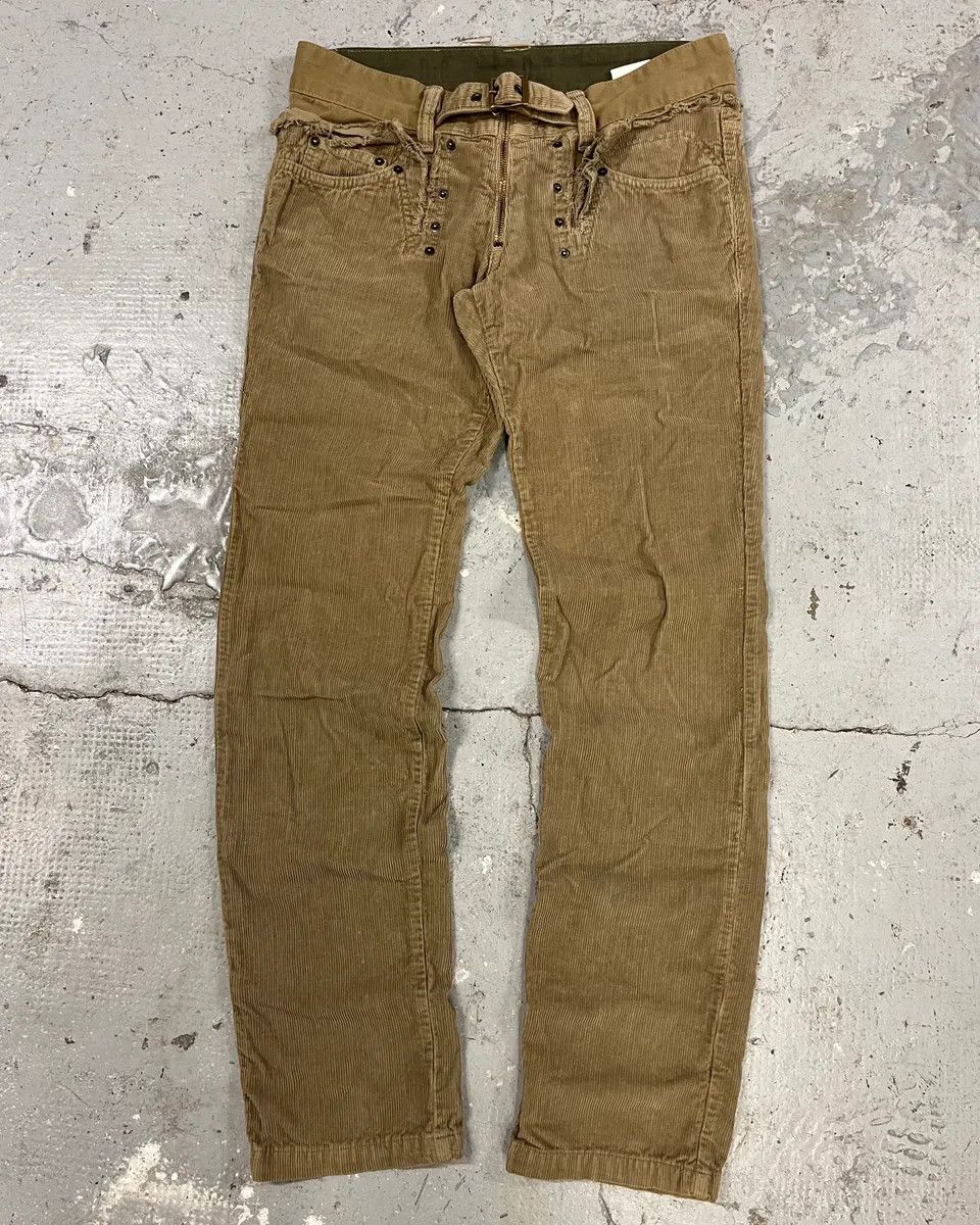 AW2006 Dolce & Gabbana Brown Utility Studded Pants