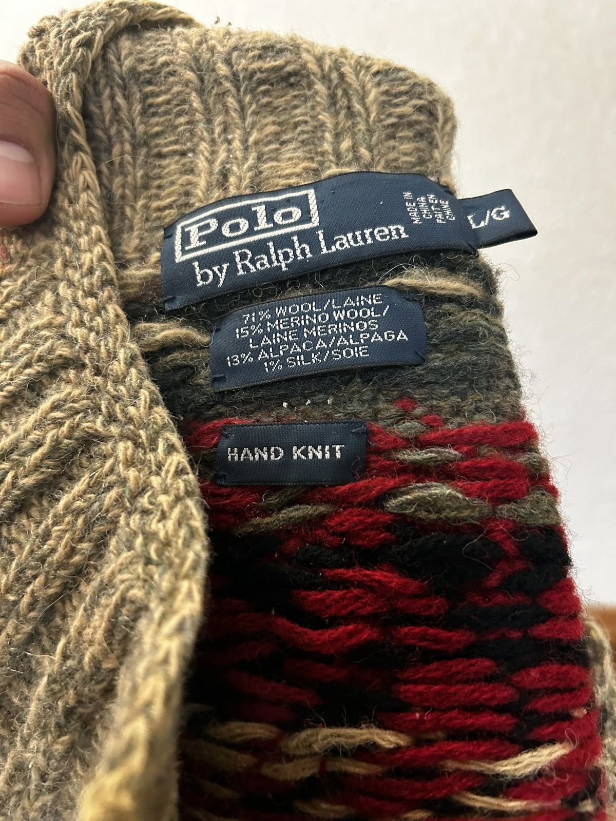 Hand knit Polo Ralph Lauren Sweater
