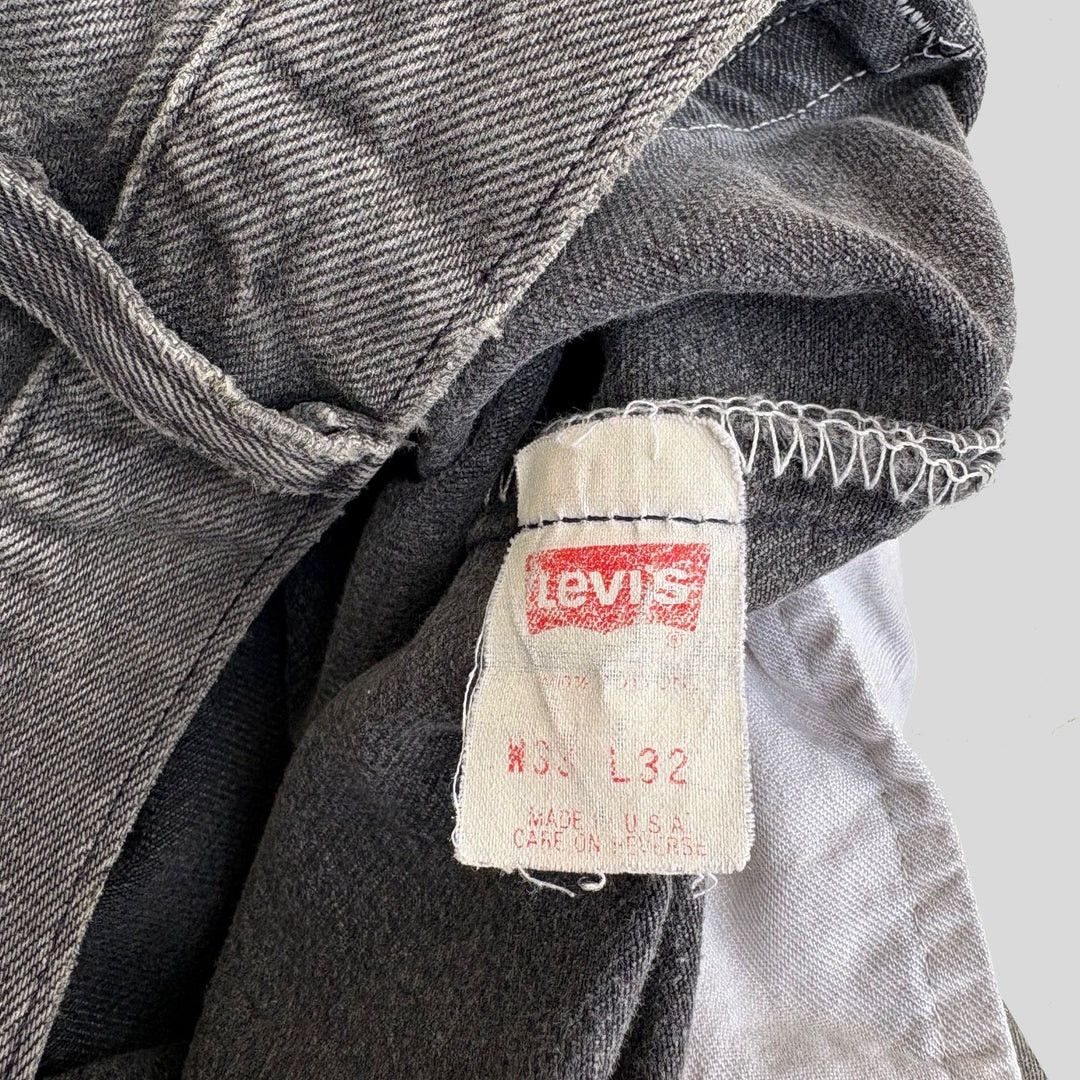 Levi's × Vintage Levi’s 501 1980 80s Vintage W30 L31 USA Black Denim Jeans Size US 30 / EU 46 - 5 Thumbnail