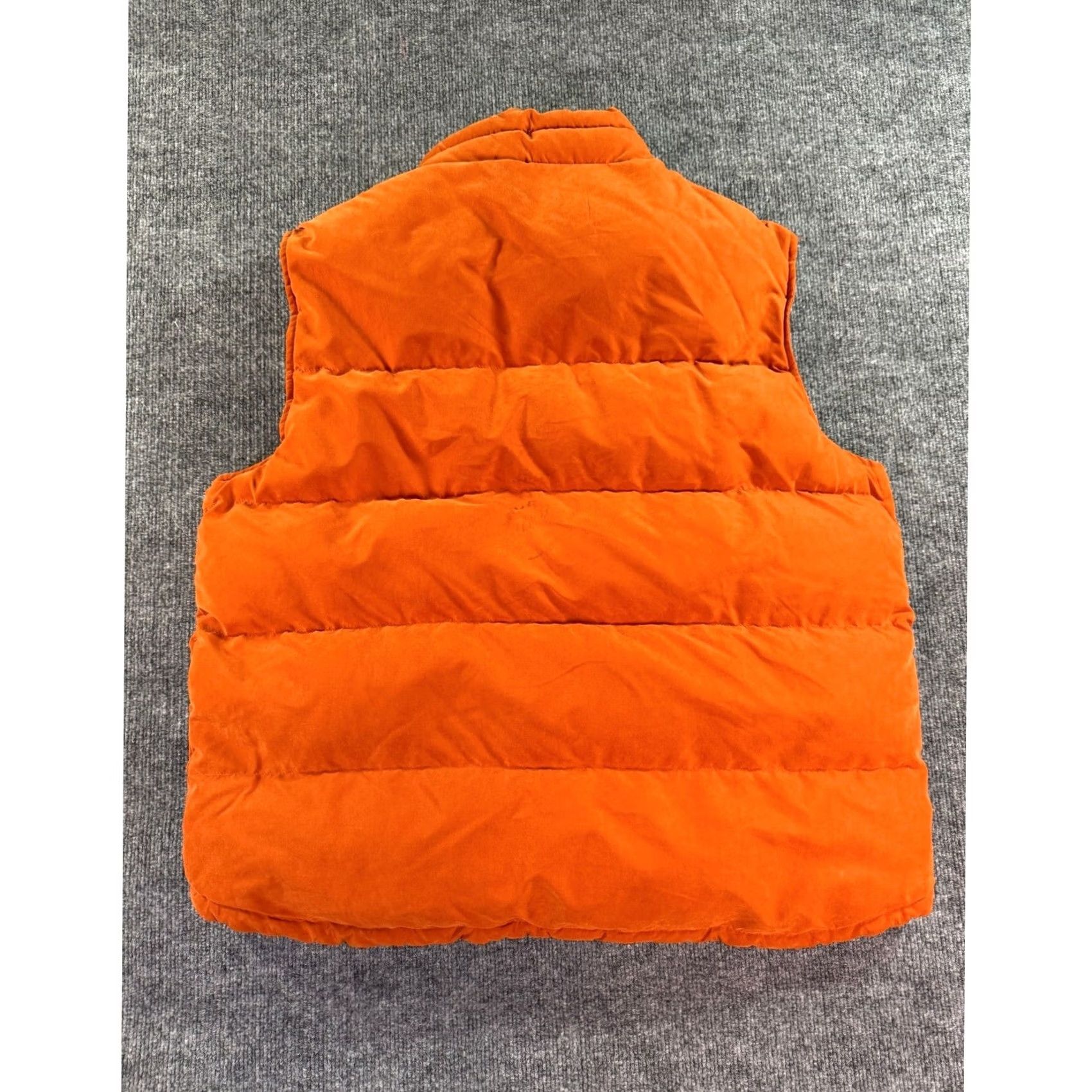 Stone Island VINTAGE St Johns Bay Puffer Vest Mens XL Orange Quilted Zip Up Outerwear Down Size US XL / EU 56 / 4 - 6 Thumbnail
