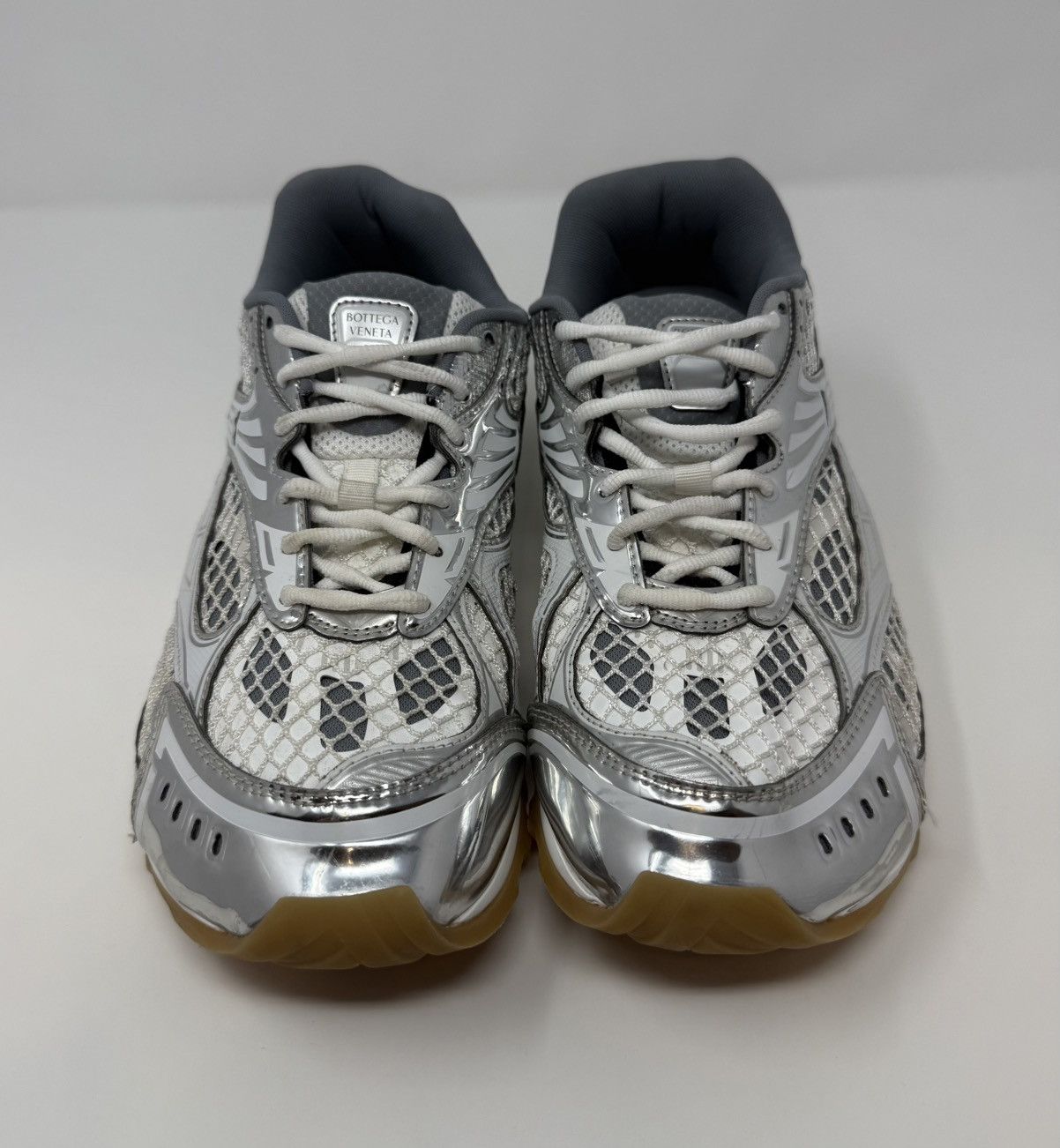 Bottega Veneta Bottega Veneta Orbit Sneaker White/Silver Size US 9 / EU 42 - 2 Thumbnail