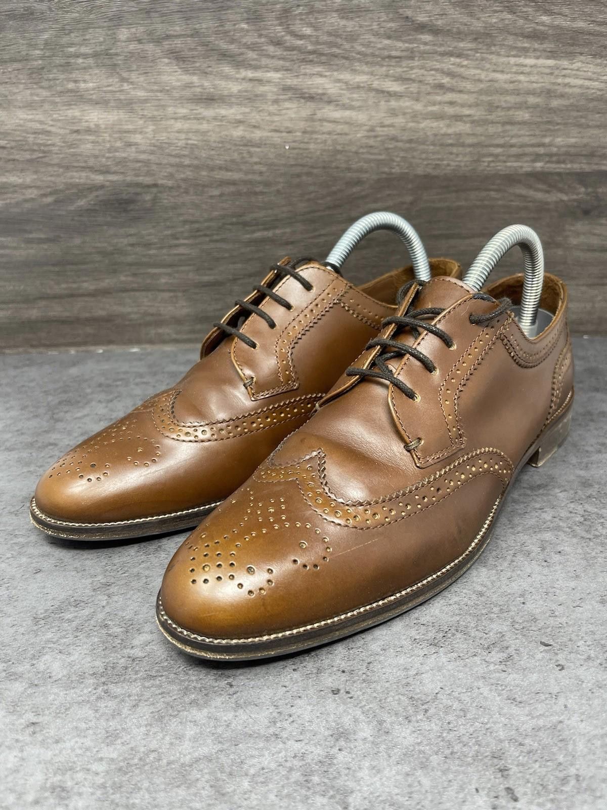 Massimo Dutti Massimo Dutti Shoes Size 39 (Mens 7) Brown Leather Wing Tip Size US 7 / EU 40 - 2 Thumbnail
