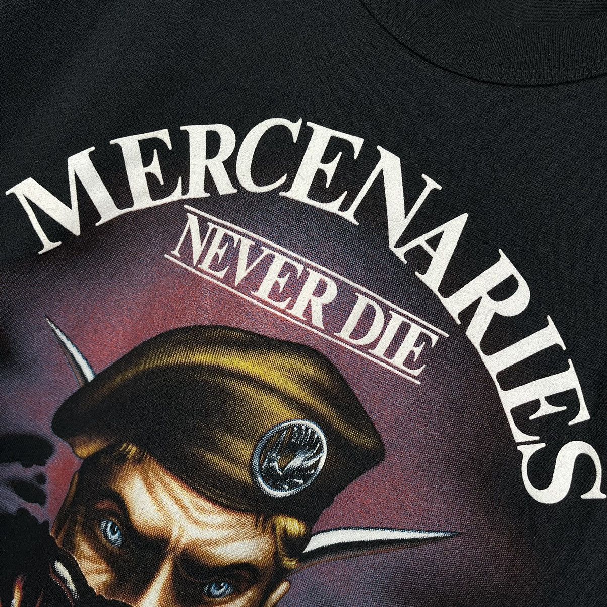 Vintage Vintage “Mercenaries Never Die” Military T Shirt 1988 Size US XL / EU 56 / 4 - 8 Thumbnail