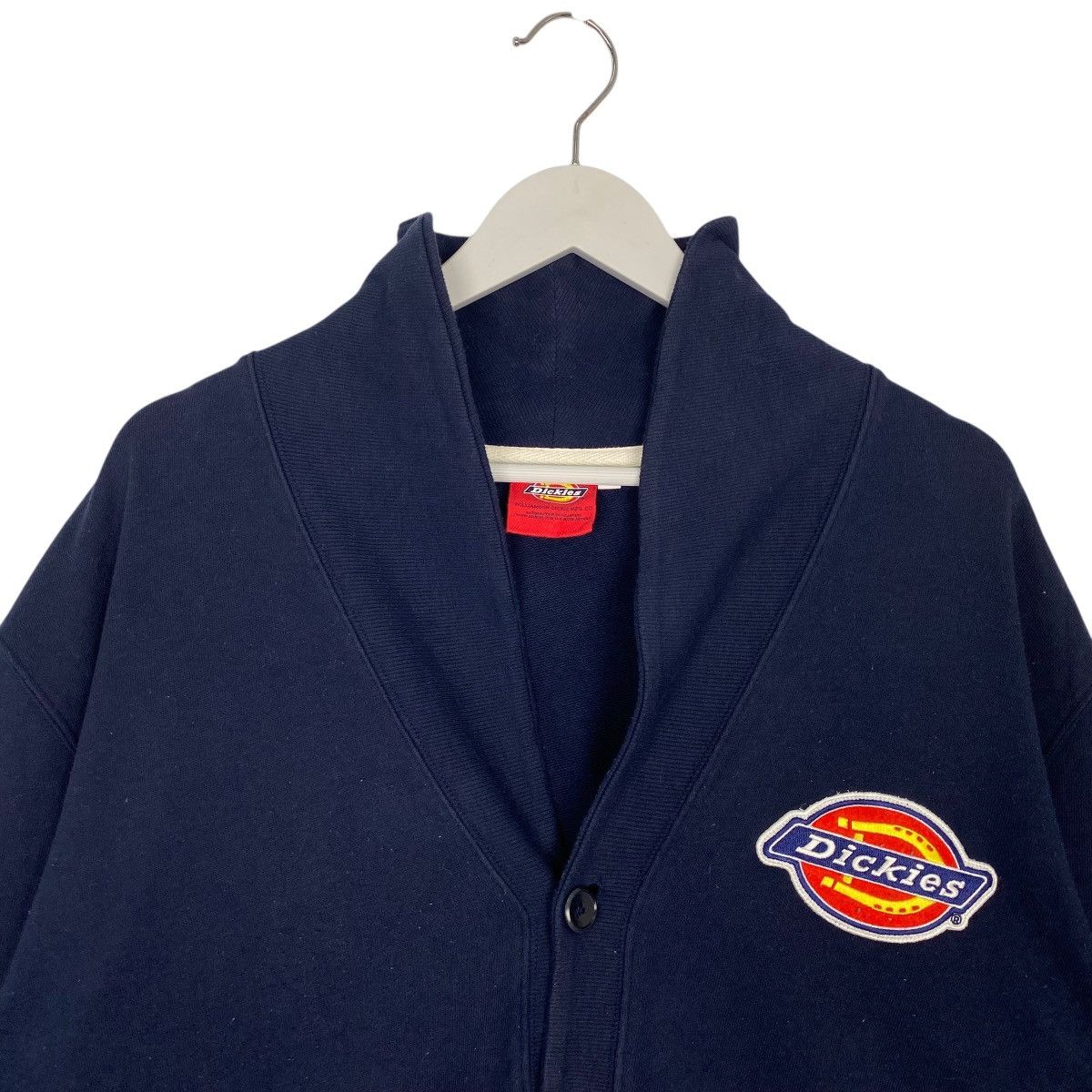 Vintage Vintage Dickies Cardigan Sweater Navy Blue Pullover Size XL Size XL / US 12-14 / IT 48-50 - 4 Thumbnail