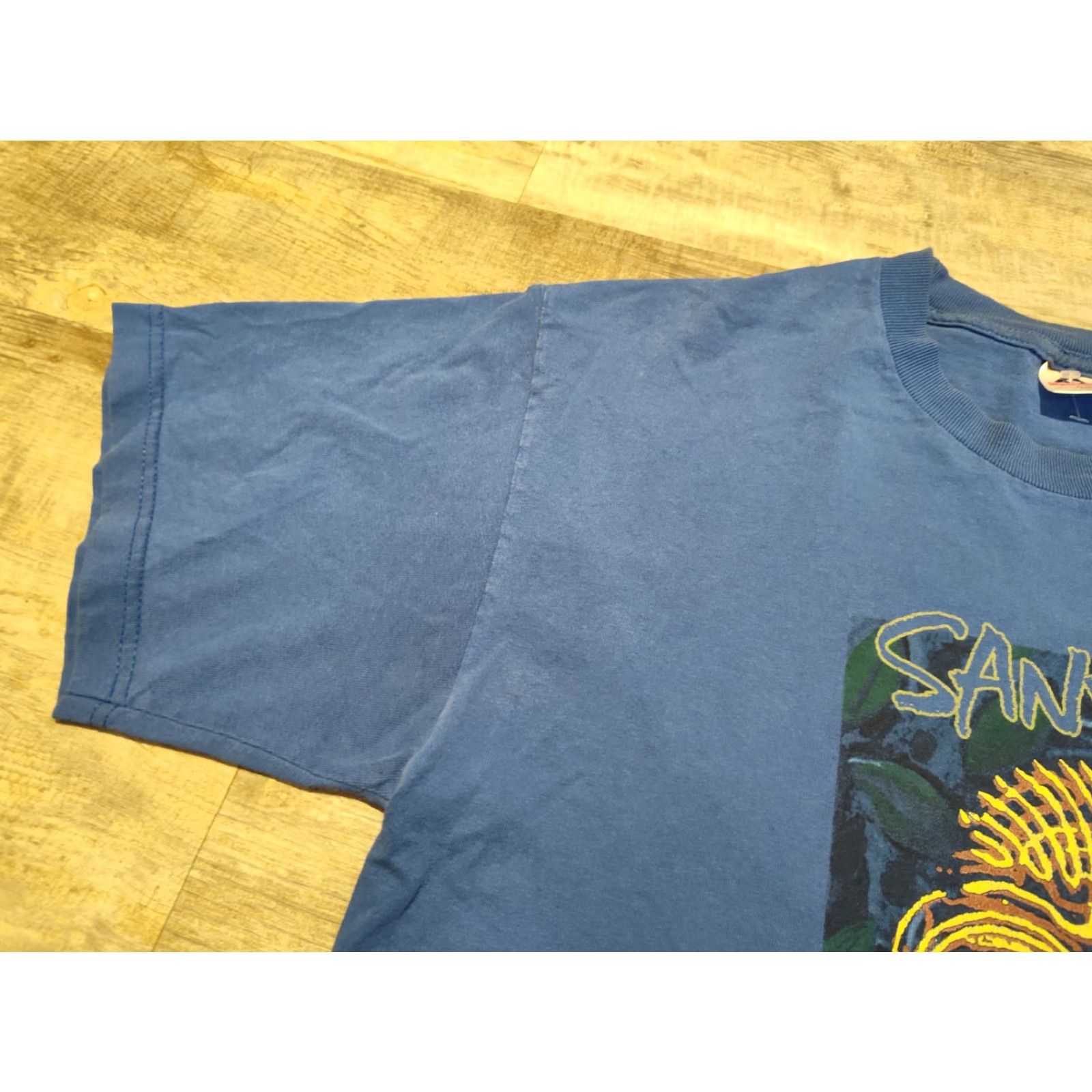 Doublet VINTAGE Santana Supernatural Concert Band T-Shirt Men Sz L Blue 90s Music Logo Double-Sided Size US L / EU 52-54 / 3 - 5 Thumbnail