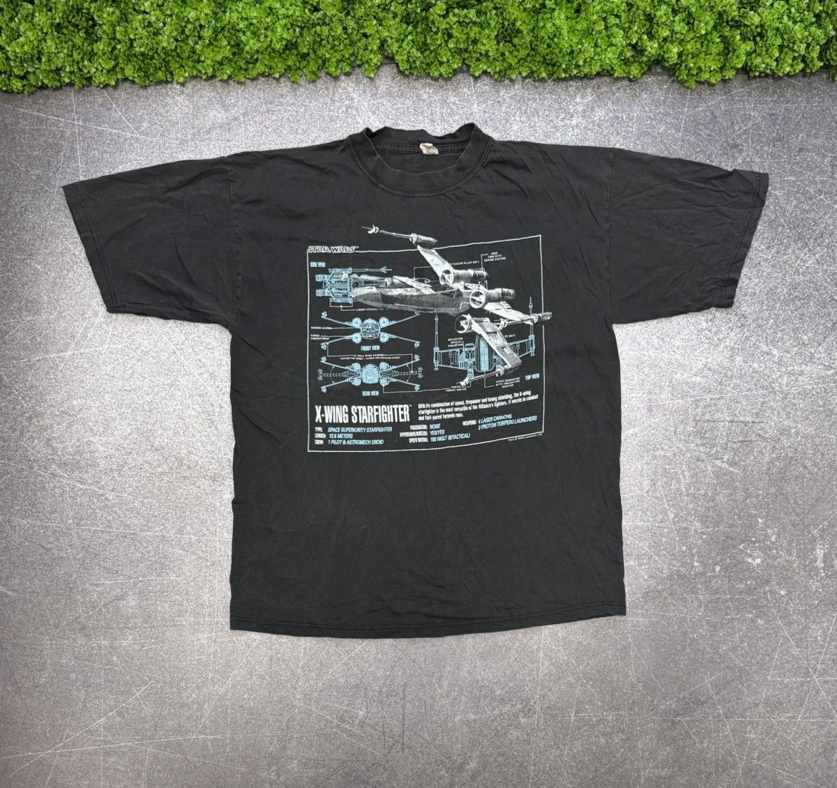 Star Wars Vintage 1996 Star Wars X-Wing StarFighter Shirt Celebrity Size US XL / EU 56 / 4 - 1 Thumbnail