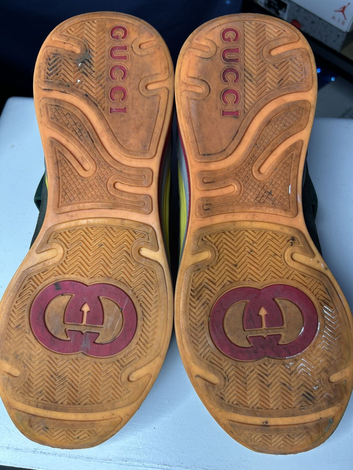 Gucci Size 13G/13.5US - Gucci Ultrapace Multicolor Suede Sneaker Size US 13 / EU 46 - 8 Thumbnail