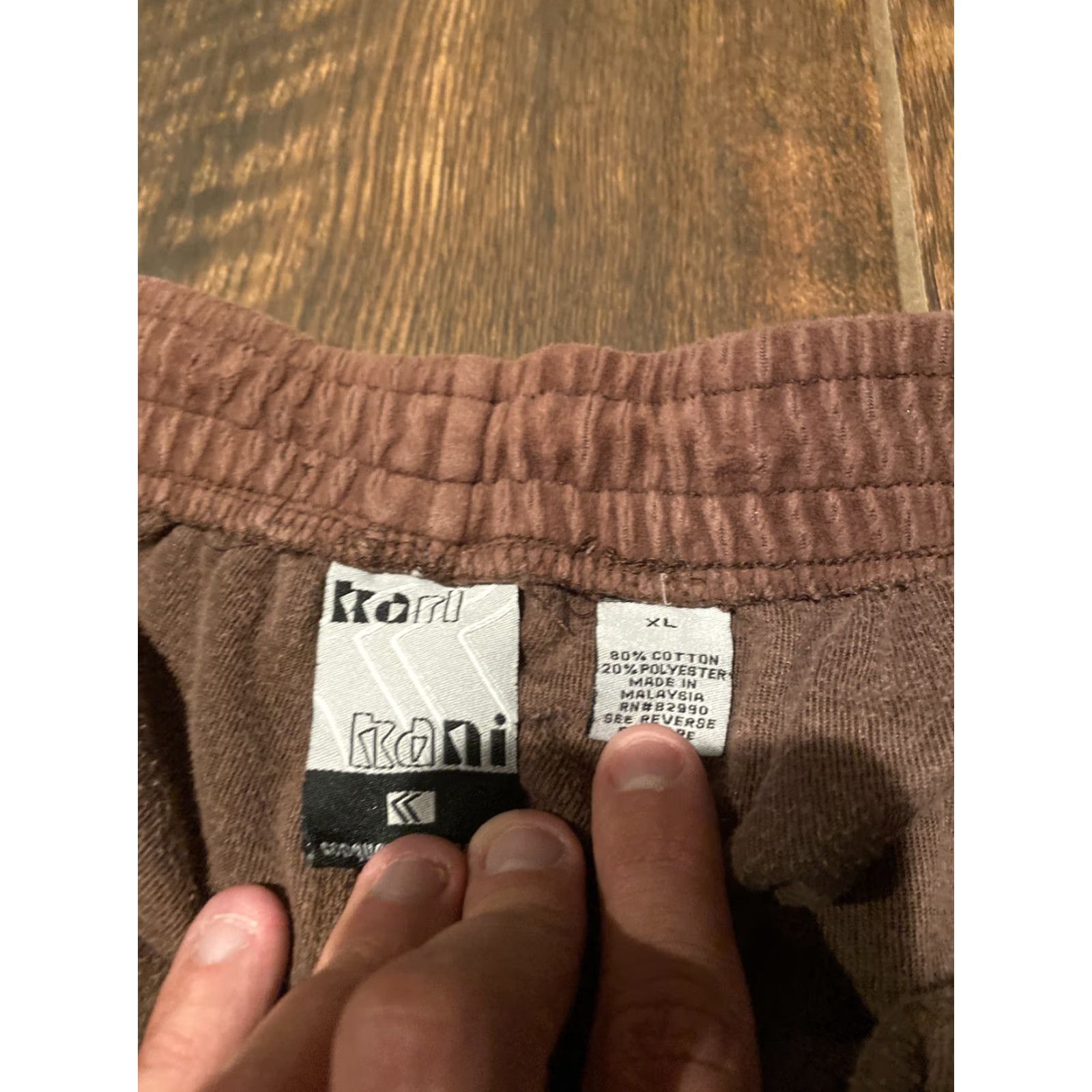 Karl Kani VINTAGE Karl Kani Velour Pants Men's XL Brown Hip Hop 90s Zipper Left Angle Size US 36 / EU 52 - 5 Thumbnail