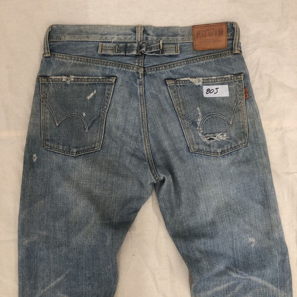Edwin × Japanese Brand EDWIN 505ZX SELVEDGE DENIM Size US 33 - 7 Thumbnail