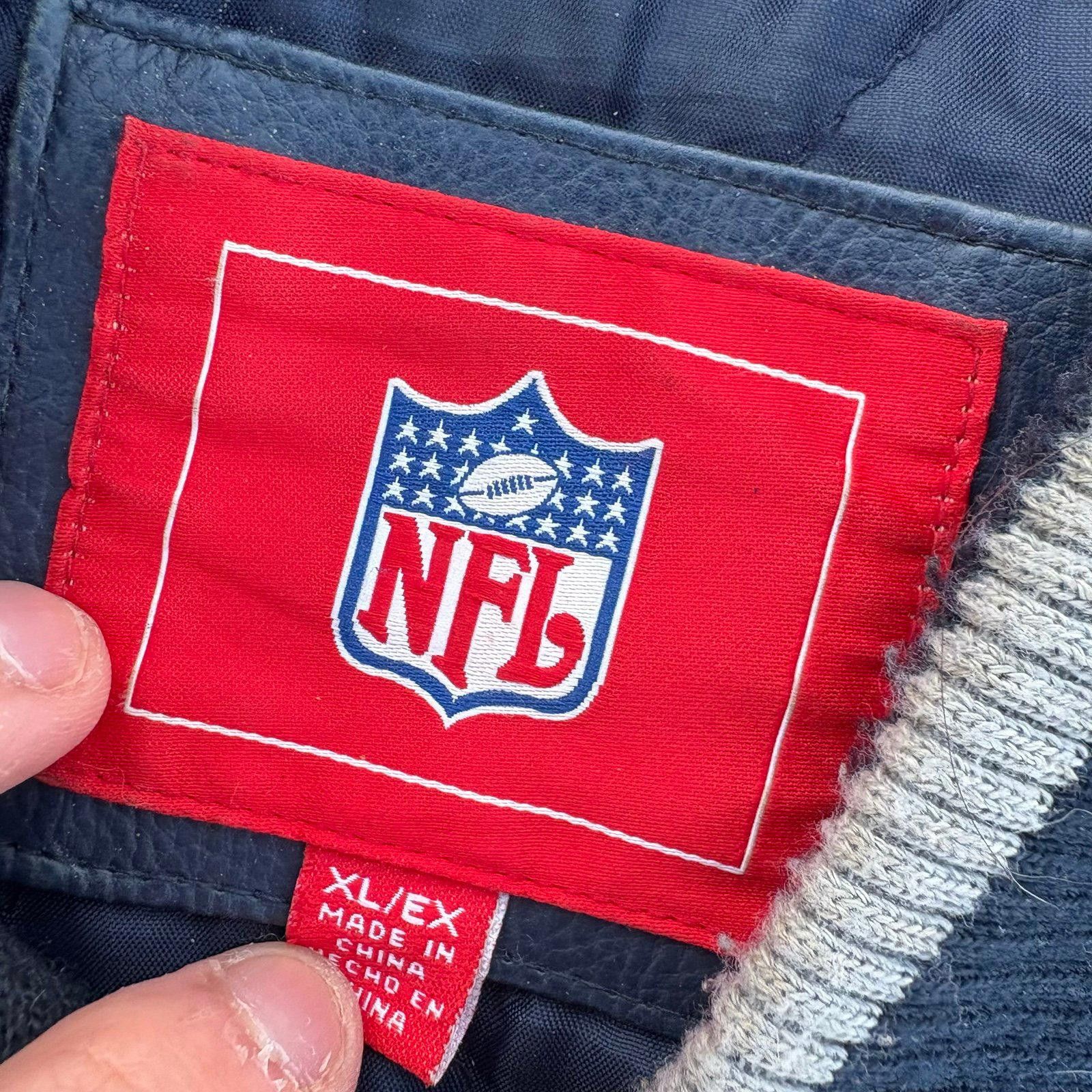 NFL Vintage New England Patriots Leather jacket Size US XL / EU 56 / 4 - 3 Thumbnail