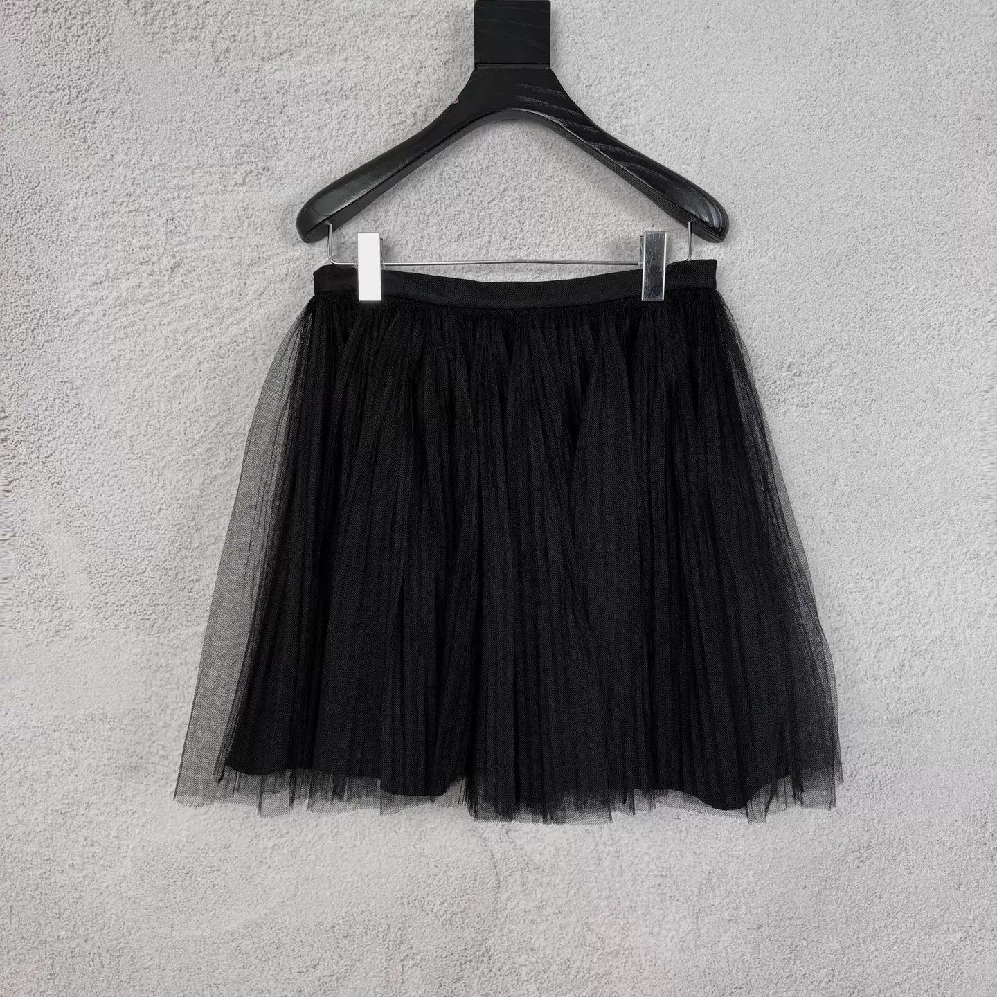 Dior Dior Black Lace Tulle Skirt 42 EU Size 30" / US 8 / IT 44 - 2 Thumbnail