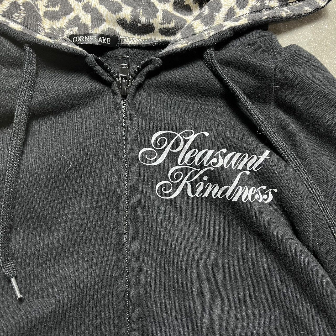 If Six Was Nine × Japanese Brand × Le Grande Bleu (L.G.B.) Conflake Japanese Brand Skulls Leopard Hoodie Sweater Size L / US 10 / IT 46 - 4 Thumbnail