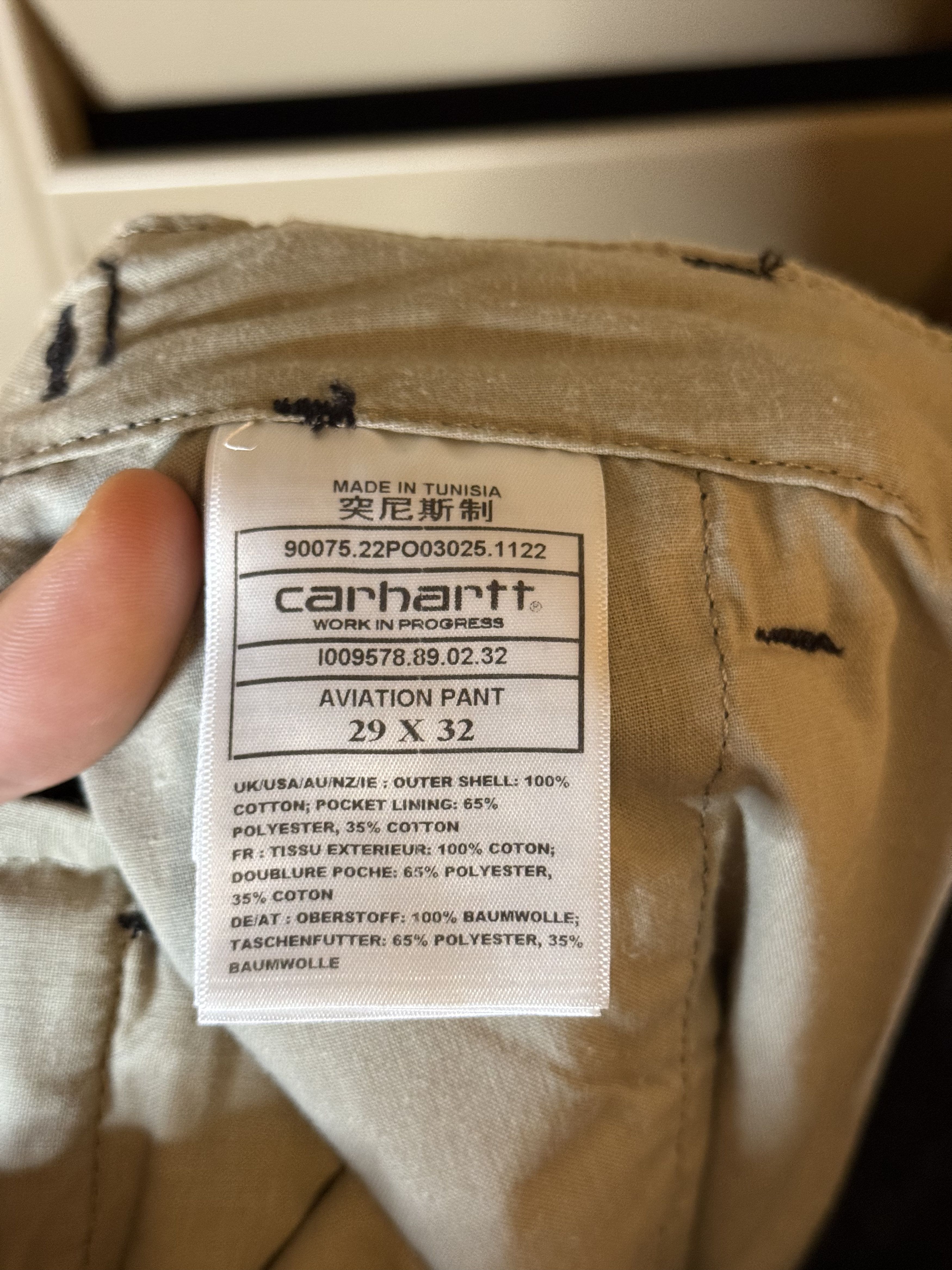 Carhartt Wip Carhartt WIP Aviation Cargo Pant Black (29x32) Size US 29 - 5 Thumbnail