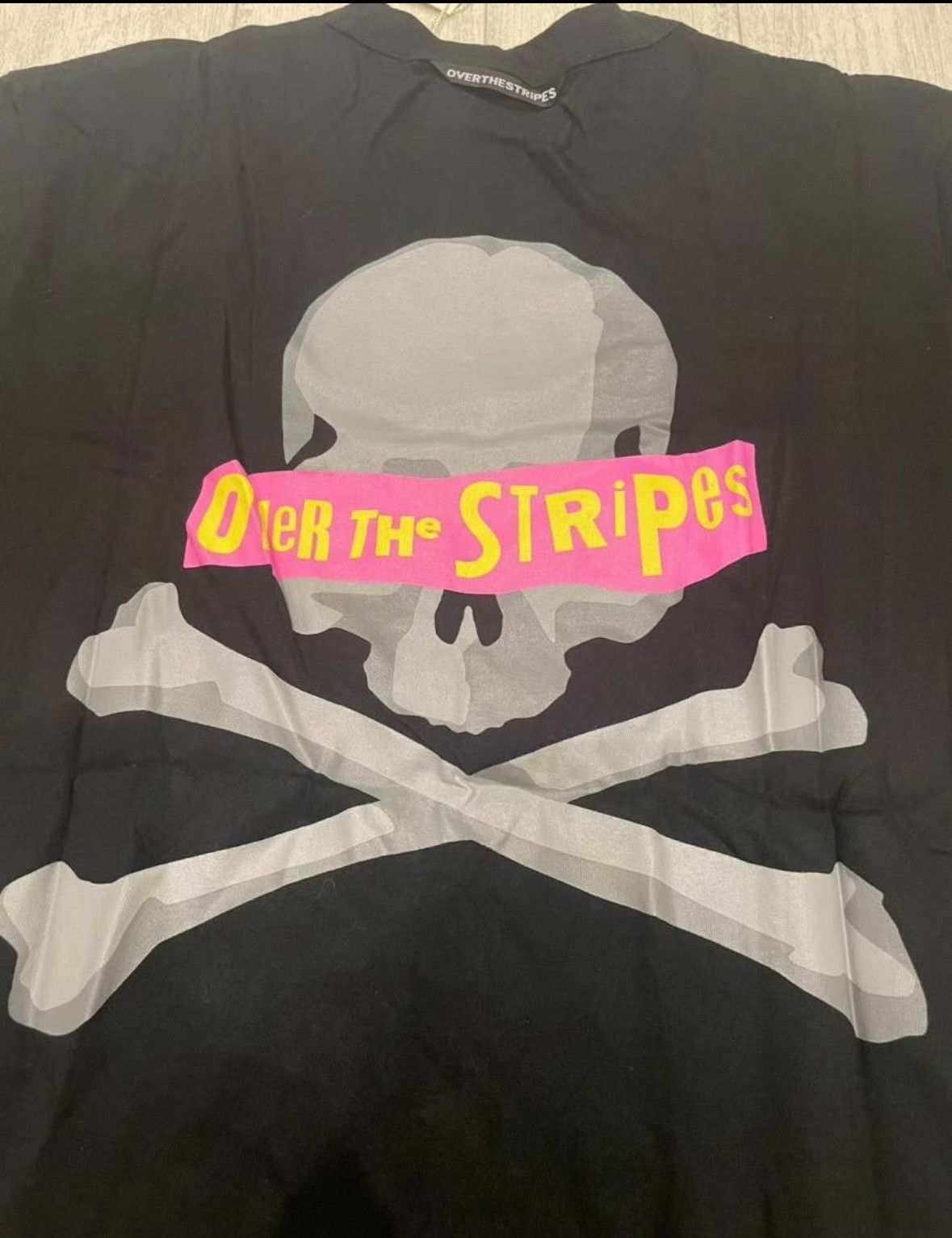 mastermind JAPAN over the stripes Tシャツ　L Mastermind Japan x Over the Stripes tee