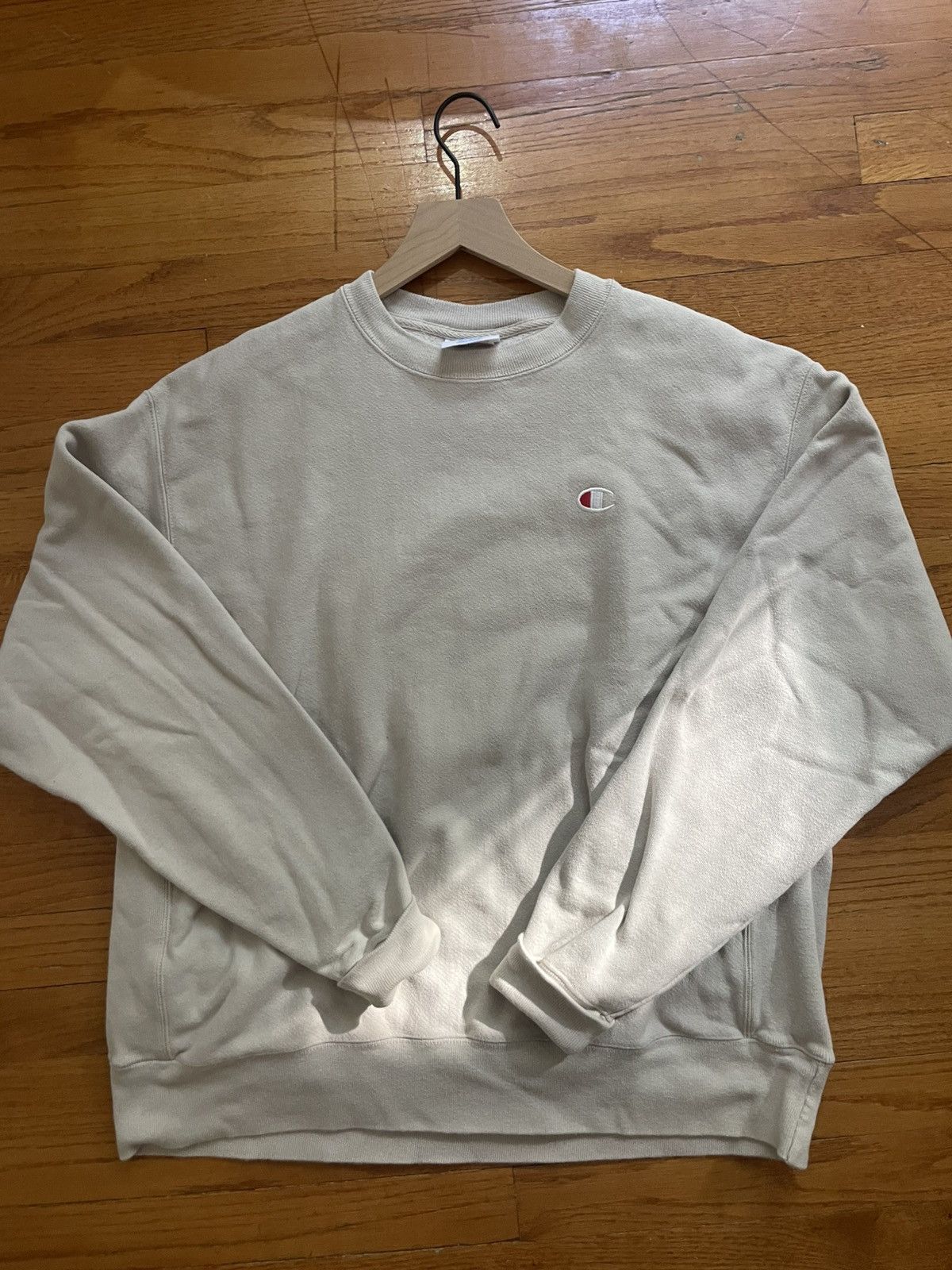 Champion Cream Reverse Weave Champion Crewneck Size US L / EU 52-54 / 3 - 1 Thumbnail