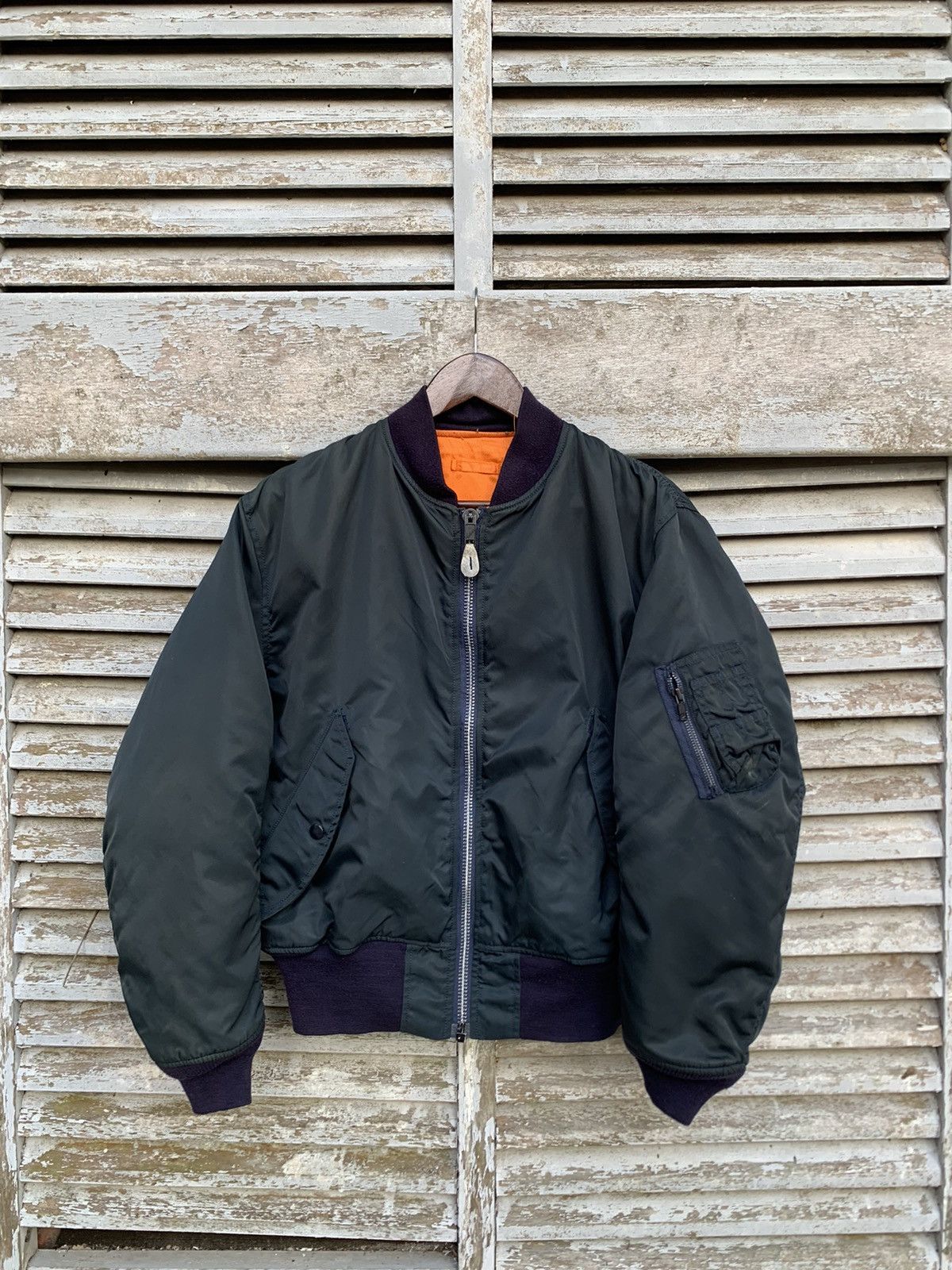 Vintage 👹VINTAGE USAF MA-1 MAN MAN INTERMEDIATE BOMBER JACKET Size US M / EU 48-50 / 2 - 4 Thumbnail