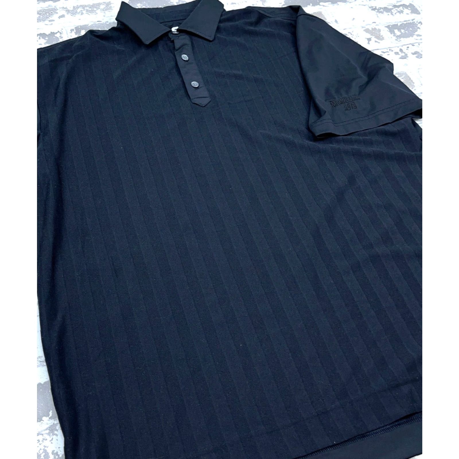 Footjoy FootJoy Polo Shirt Men XL Black Striped Performance Quick Dry Golf Club Logo Size US XL / EU 56 / 4 - 5 Thumbnail