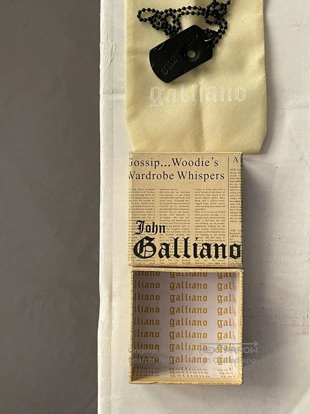 John Galliano John Galliano Dog Tag Necklace. Size ONE SIZE - 3 Thumbnail