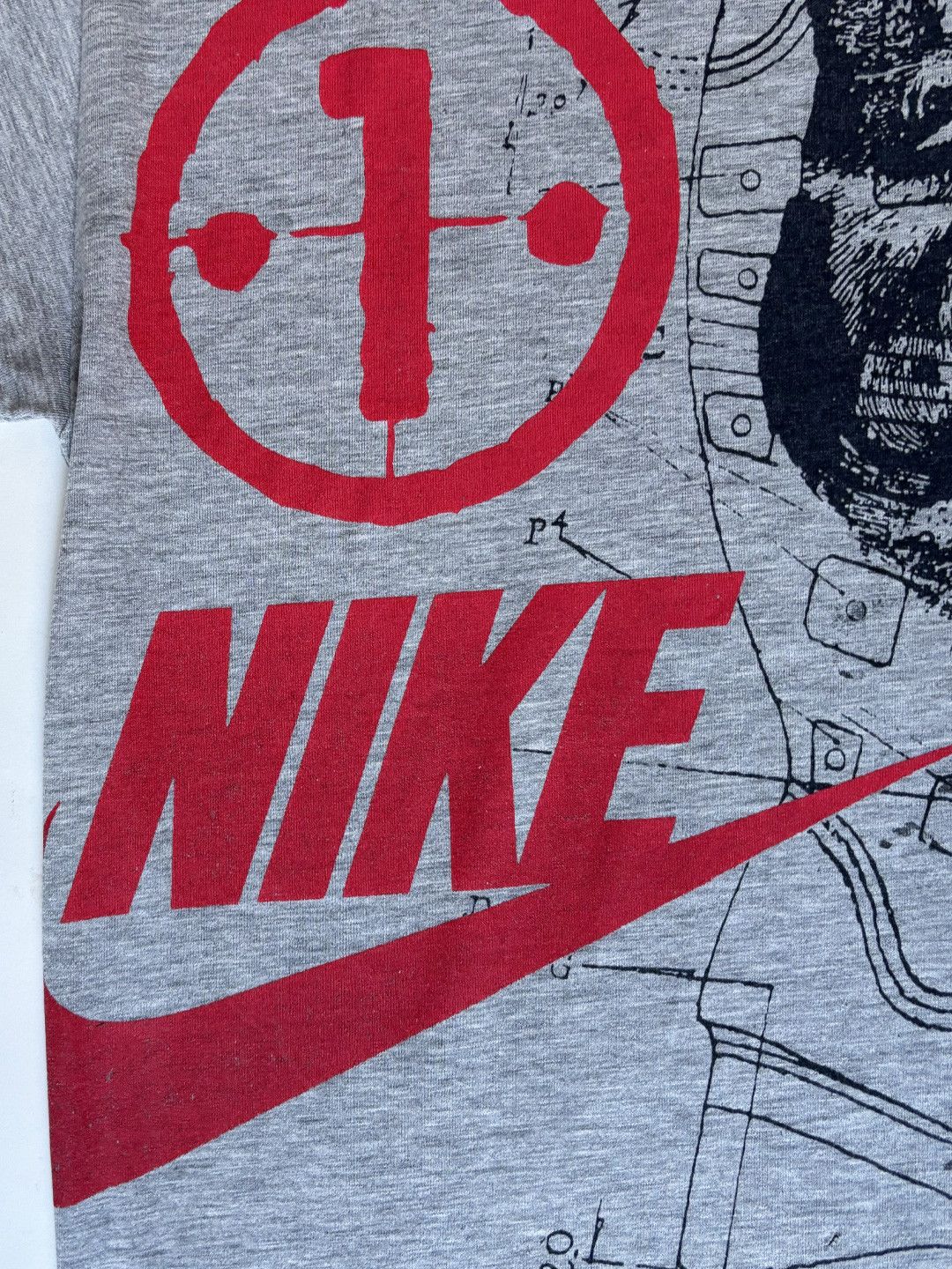 Nike VINTAGE NIKE 90S BIG LOGO BIG FOOT RARE T-SHIRT TEE Y2K Size US M / EU 48-50 / 2 - 4 Thumbnail