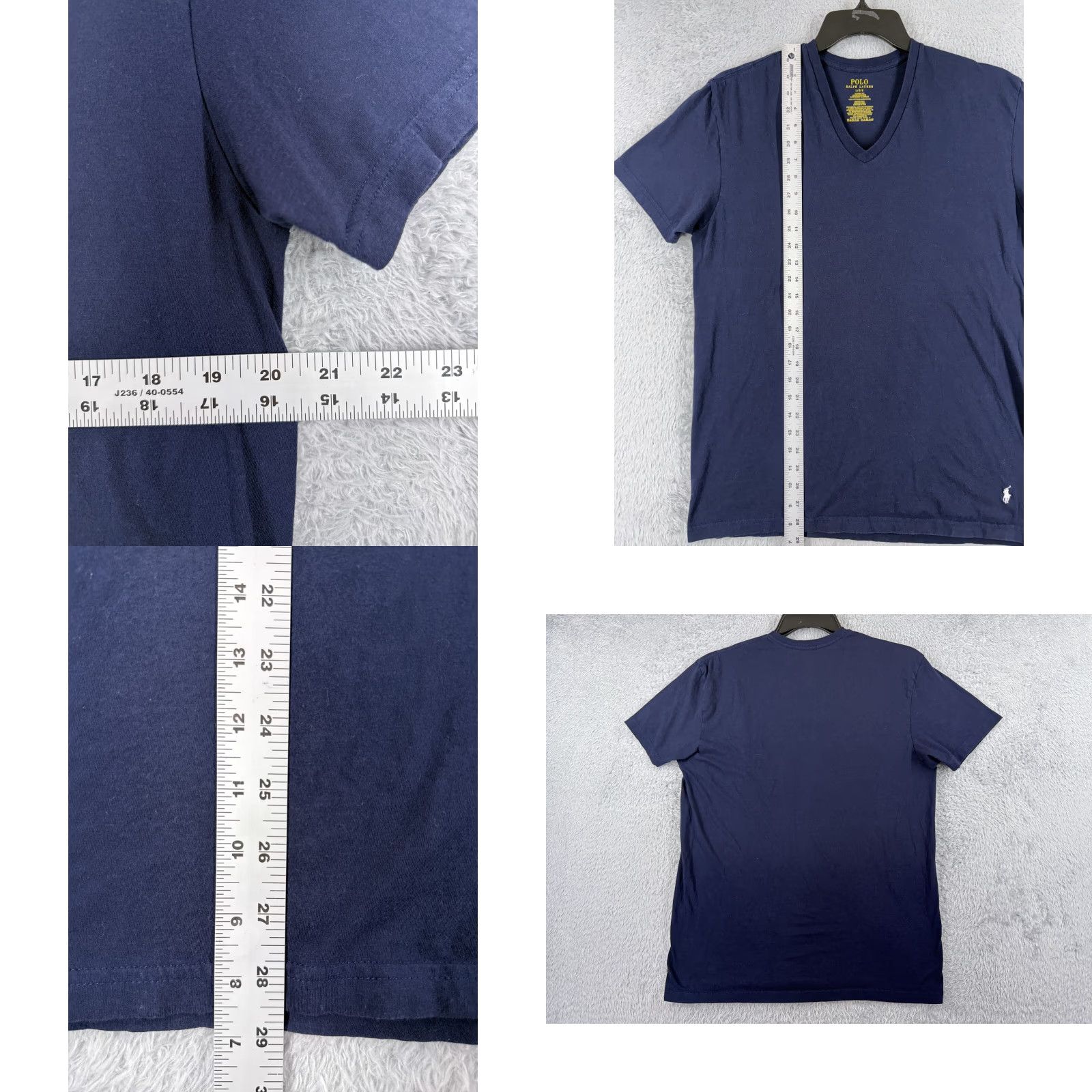 Ralph Lauren Ralph Lauren Shirt Men’s Large Blue Short Sleeve V-Neck Cotton Jersey Logo Classic Size US L / EU 52-54 / 3 - 8 Thumbnail