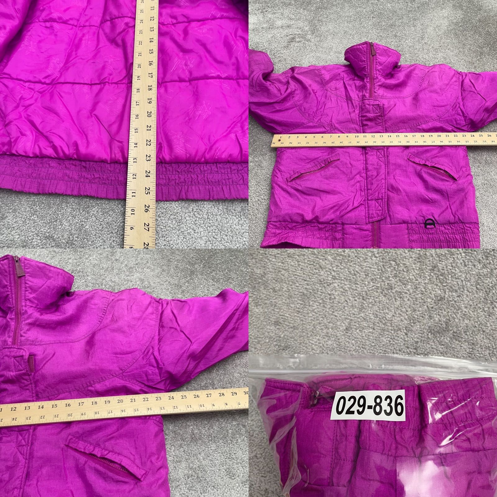Etro VINTAGE Downhill Racer Purple Jacket Mens? Womens? 90s 80s Retro Puffer Coat Zip Mid-Length Long Sleeve Size M Size M / US 6-8 / IT 42-44 - 8 Thumbnail