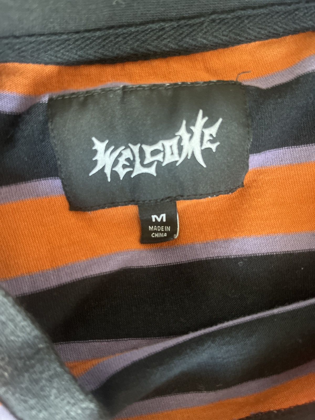 Welcome Skateboards Welcome Cooper Black, Purple, & Orange Stripe T-Shirt Size US M / EU 48-50 / 2 - 4 Thumbnail