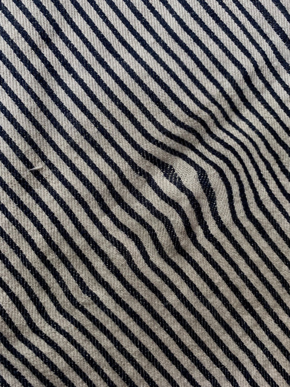 Comme des Garcons Homme Deux FREE TAX! CDGH Deux Linen Striped Trousers Size US 31 - 6 Thumbnail