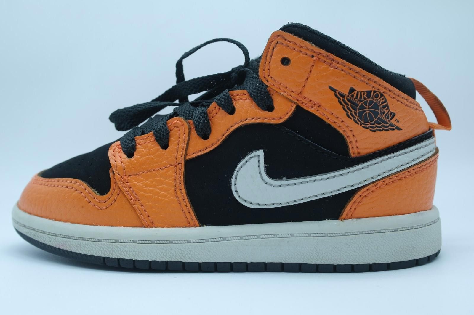 Nike Nike Air Jordan 1 Retro Mid BQ6932-802 Black Orange Size 11C Size US 11 / EU 44 - 2 Thumbnail