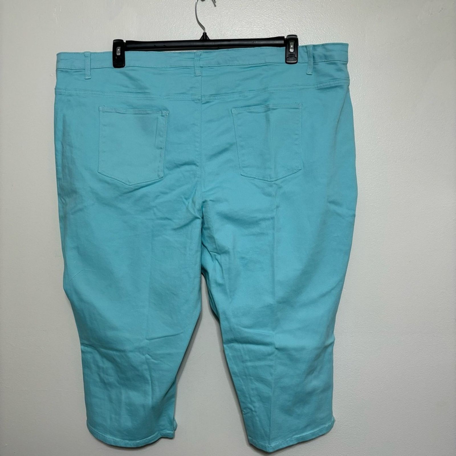Other Woman Within Light Blue Capri Pants 34W Plus Size NIP Size 26" / US 2 / IT 38 - 2 Thumbnail