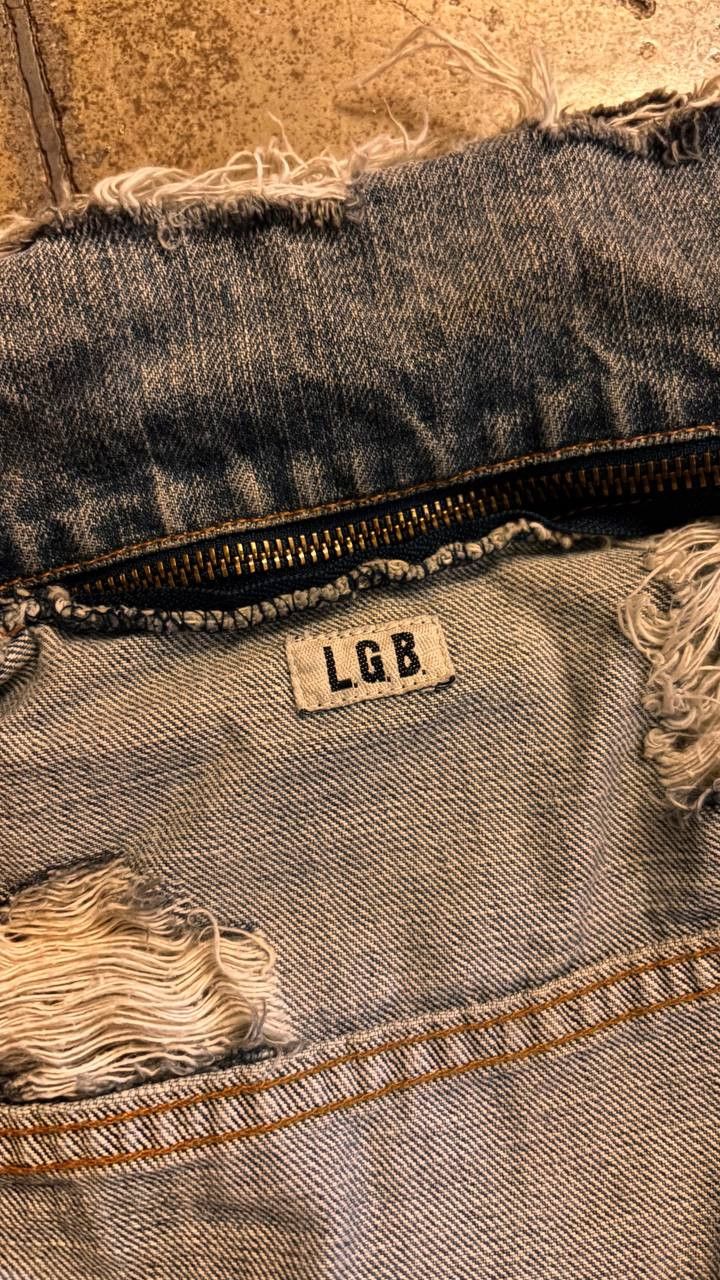Le Grande Bleu (L.G.B.) le grand bleu l.g.b destroyed denim jacket lgb Size S / US 4 / IT 40 - 8 Thumbnail