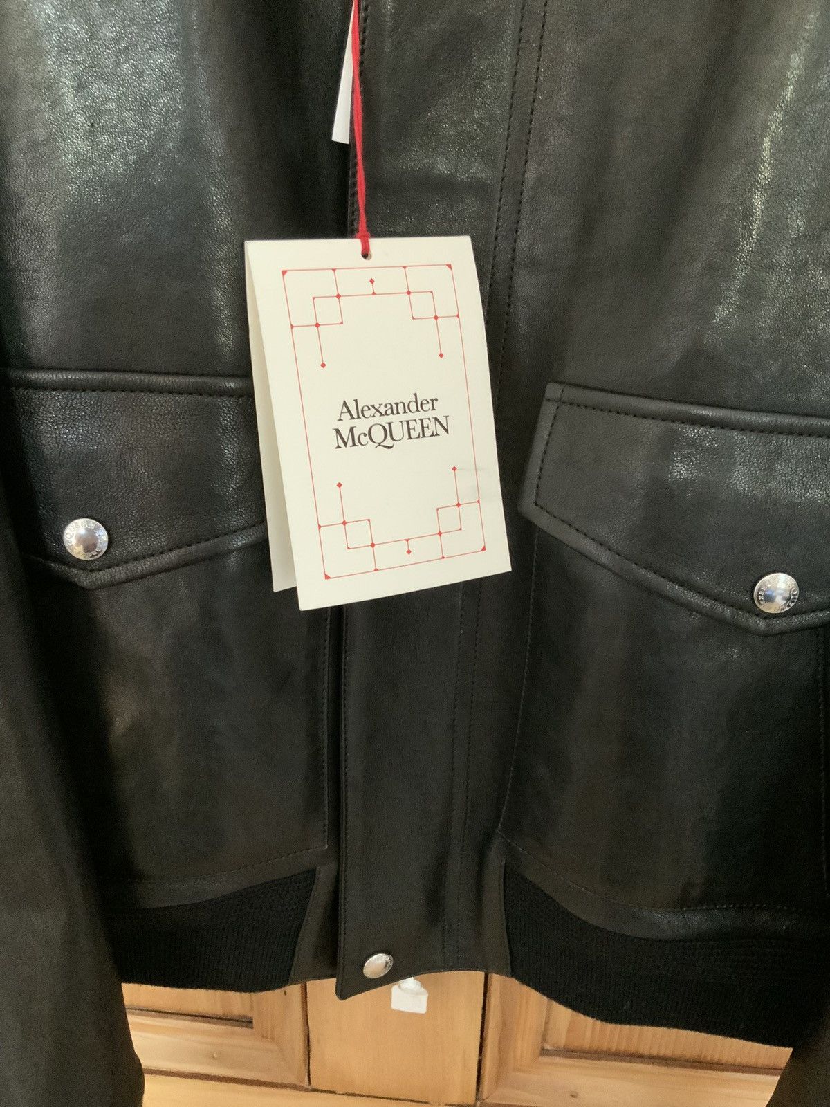 Alexander McQueen Alexander McQueen Leather Bomber Jacket Size US L / EU 52-54 / 3 - 4 Thumbnail