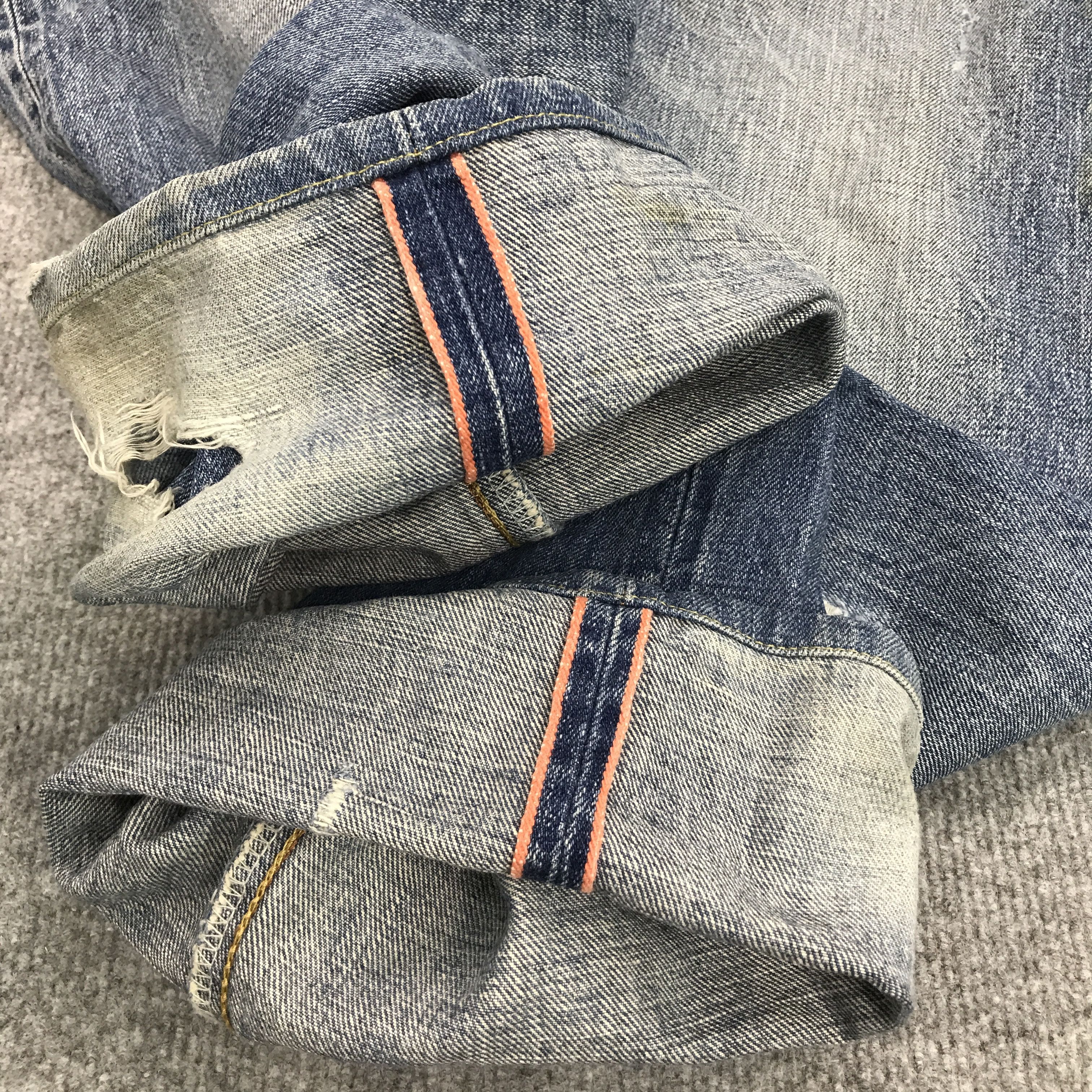 Edwin × Japanese Brand Baggy style edwin distressed jean pants Size US 32 / EU 48 - 10 Thumbnail