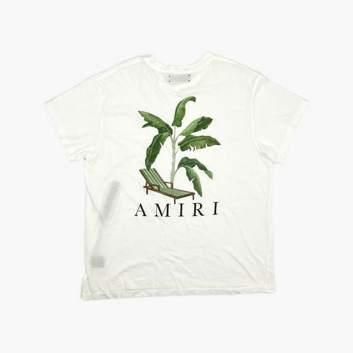 Amiri AMIRI Men's White SS21 Palm Tree Print T-Shirt Size US XL / EU 56 / 4 - 2 Thumbnail