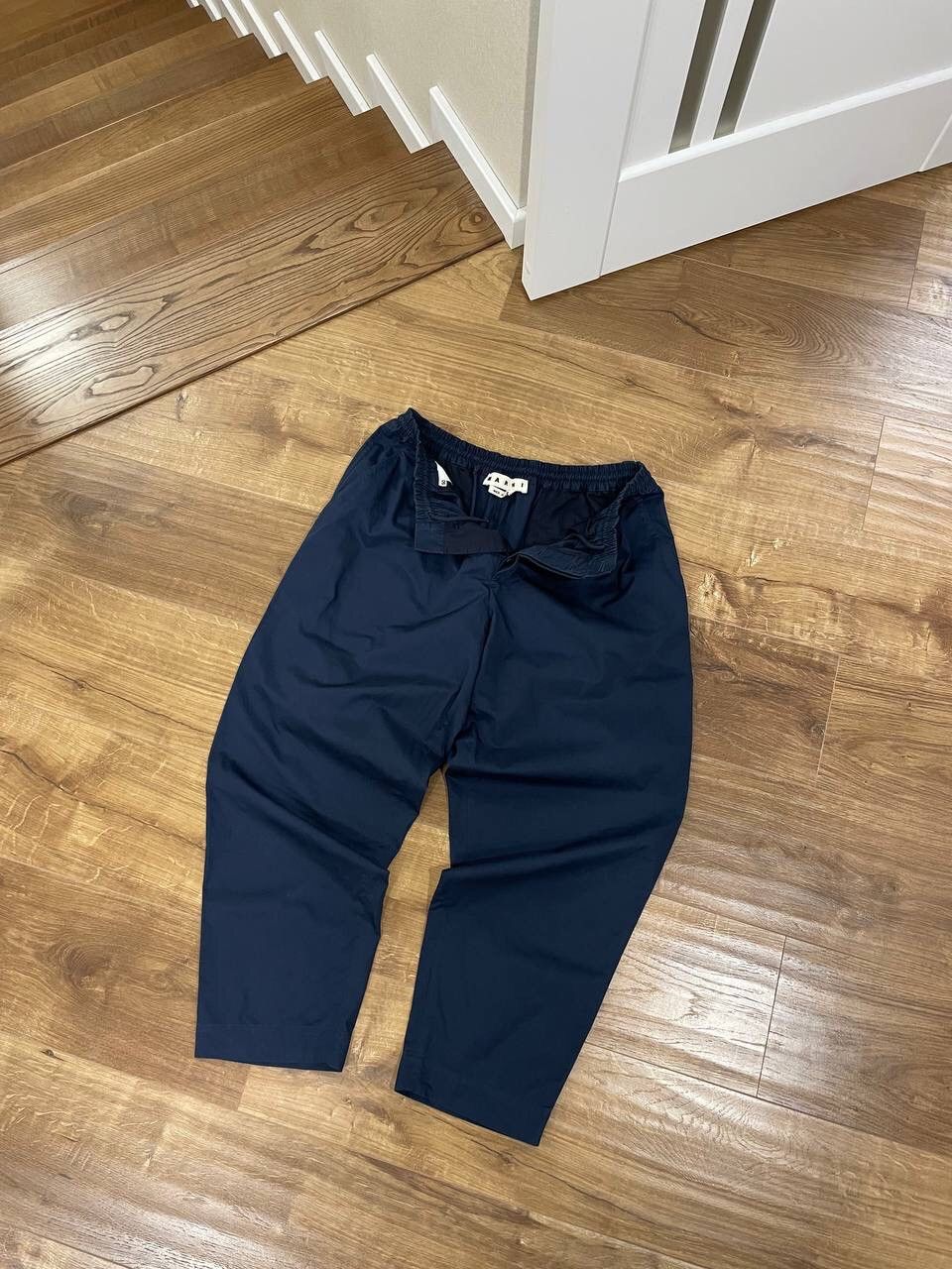 Marni × Vintage Vintage Marni Casual Cropped Blue Pants Joggers Trousers Size US 34 / EU 50 - 1 Thumbnail
