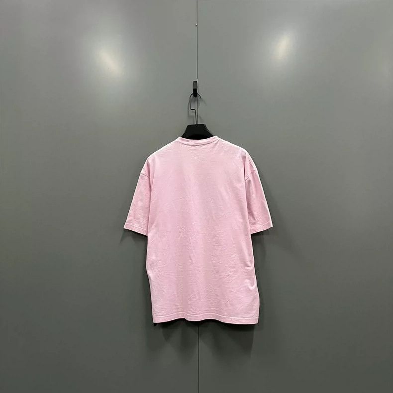 Balenciaga Balenciaga Pink Small Logo Print Short Sleeve Size US XS / EU 42 / 0 - 2 Thumbnail