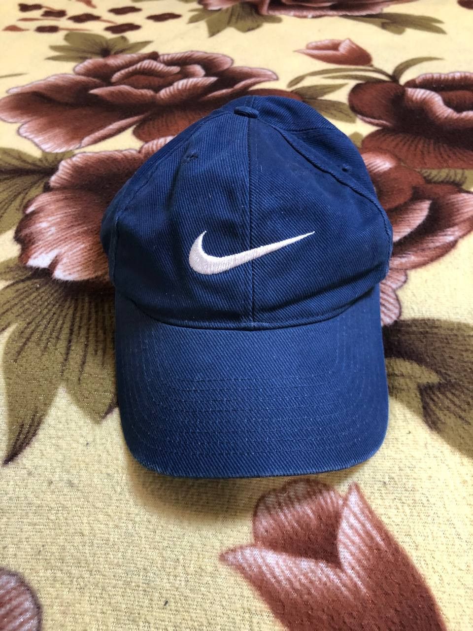 Nike Nike Hat Cap Snap Back Blue White Swoosh Logo Size ONE SIZE - 1 Thumbnail