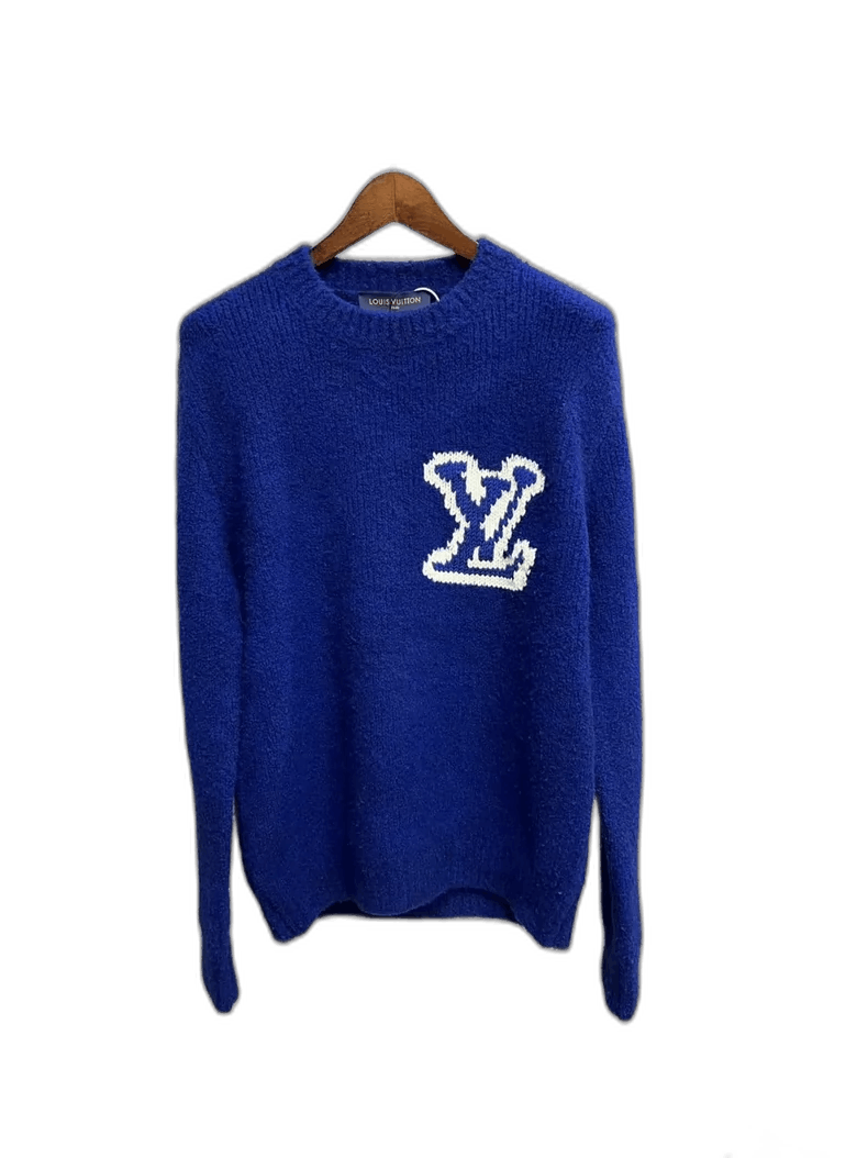 Louis Vuitton Blue Logo Sweater by Louis Vuitton-yf Size US L / EU 52-54 / 3 - 1 Thumbnail