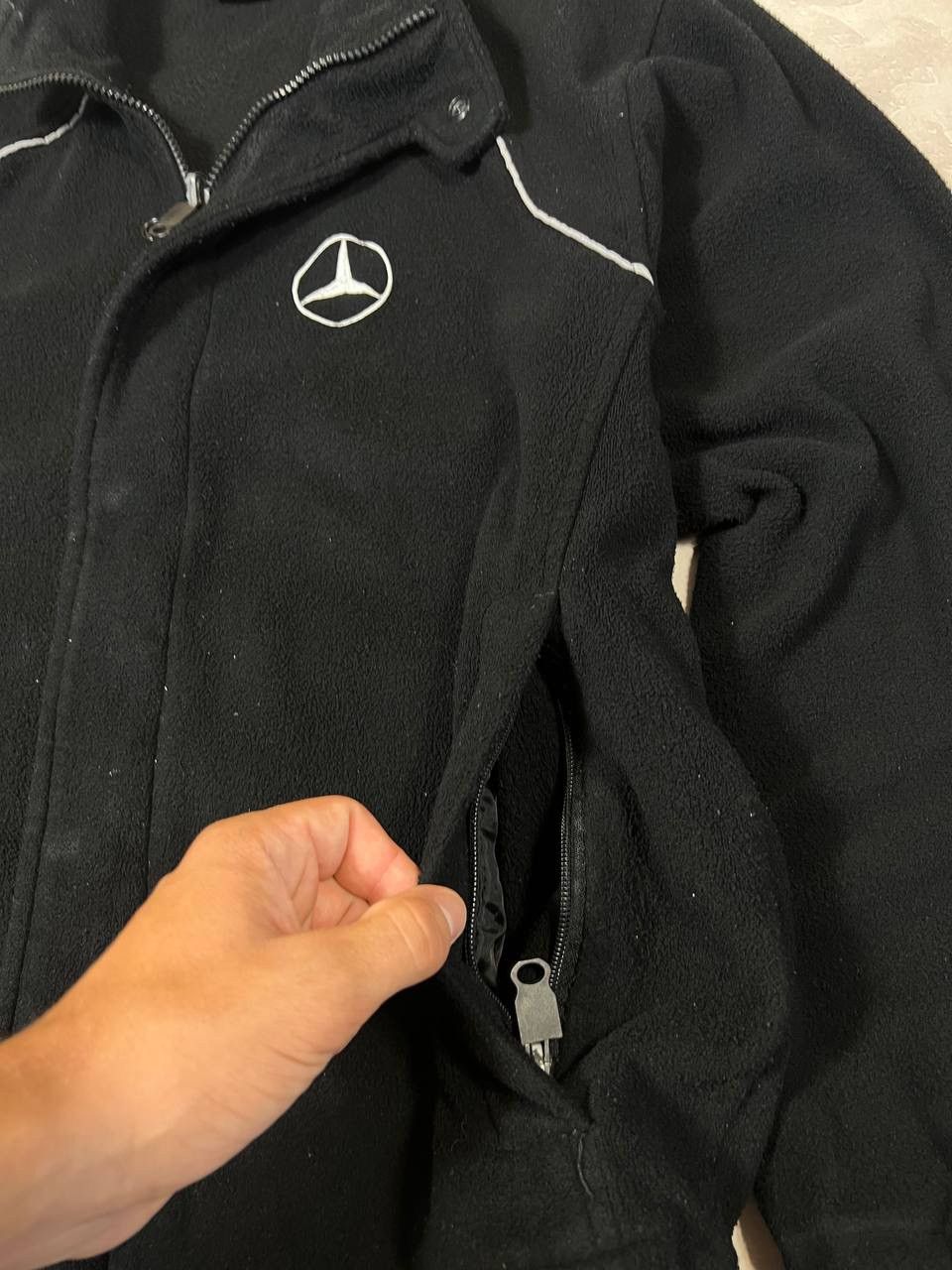 Mercedes-Benz × Vintage Vintage Mercedes Benz Fleece Pullover Size US M / EU 48-50 / 2 - 5 Thumbnail