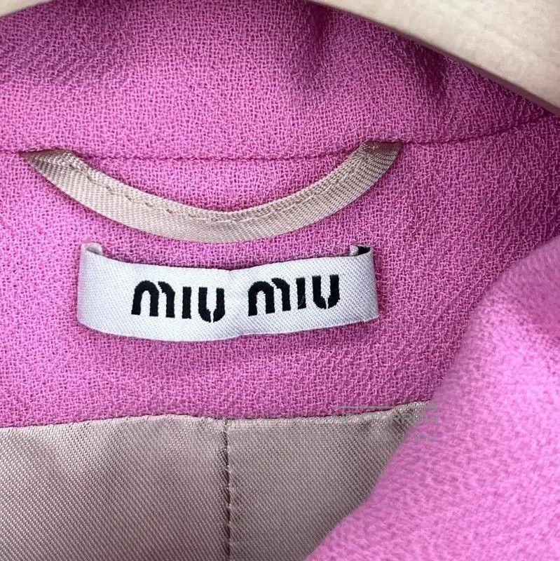 Miu Miu Miu Miu Pink Cotton Women's Coat . Size XXS / US 00 / IT 34 - 3 Thumbnail