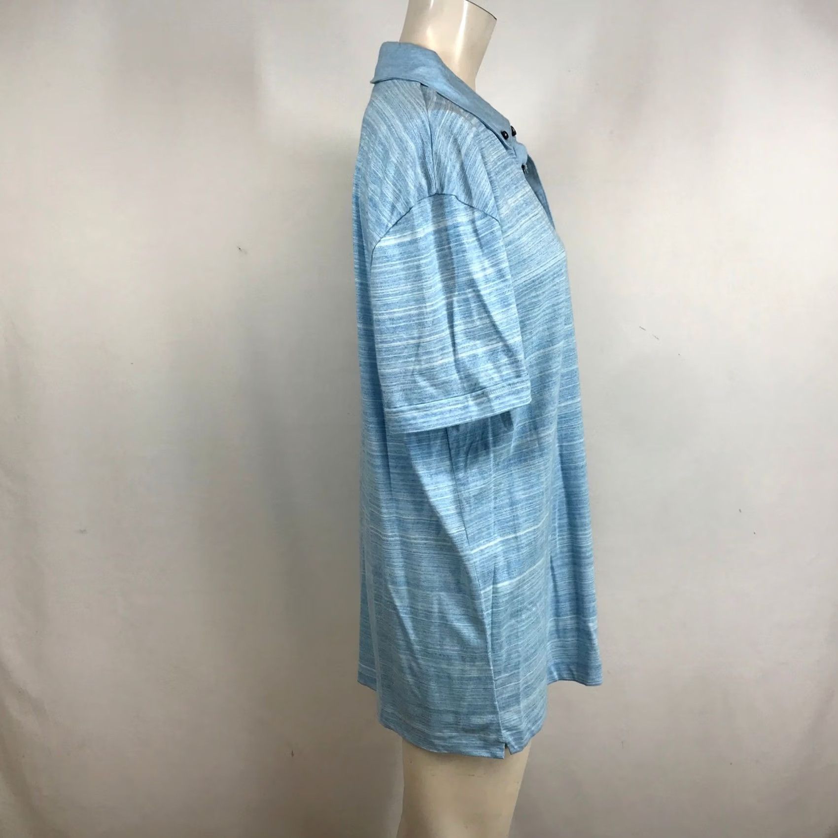 Hugo Boss VINTAGE? No. Hugo Boss Pelham 03 Polo Shirt Slim Fit Light Blue Space Dye Jersey Mens XL NEW Size US XL / EU 56 / 4 - 4 Thumbnail