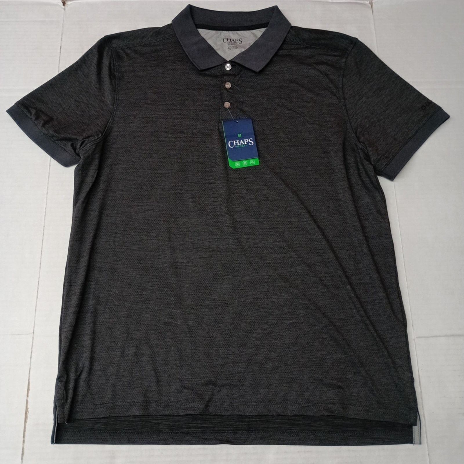 Chaps Chaps Golf Core Polo Shirt Men's XL Black 4-Way Stretch Size US XL / EU 56 / 4 - 1 Thumbnail