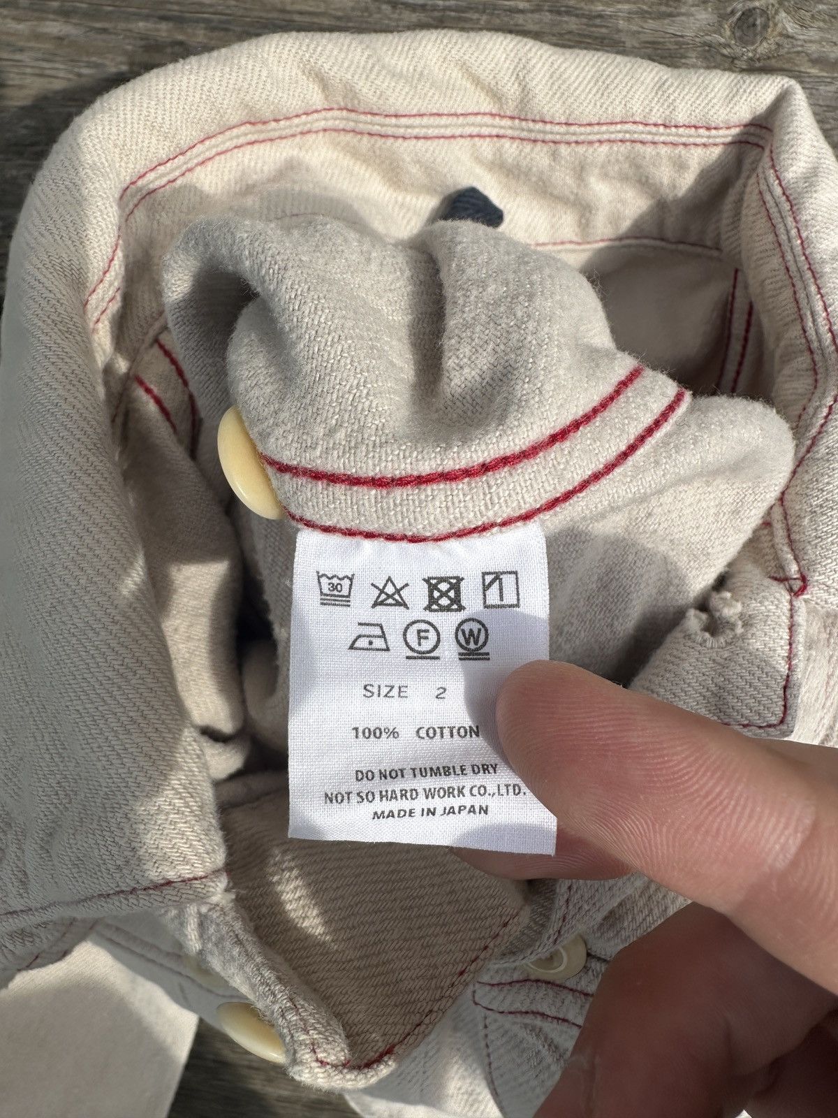 Ts(S) White/cream denim jacket cropped Size US M / EU 48-50 / 2 - 6 Thumbnail