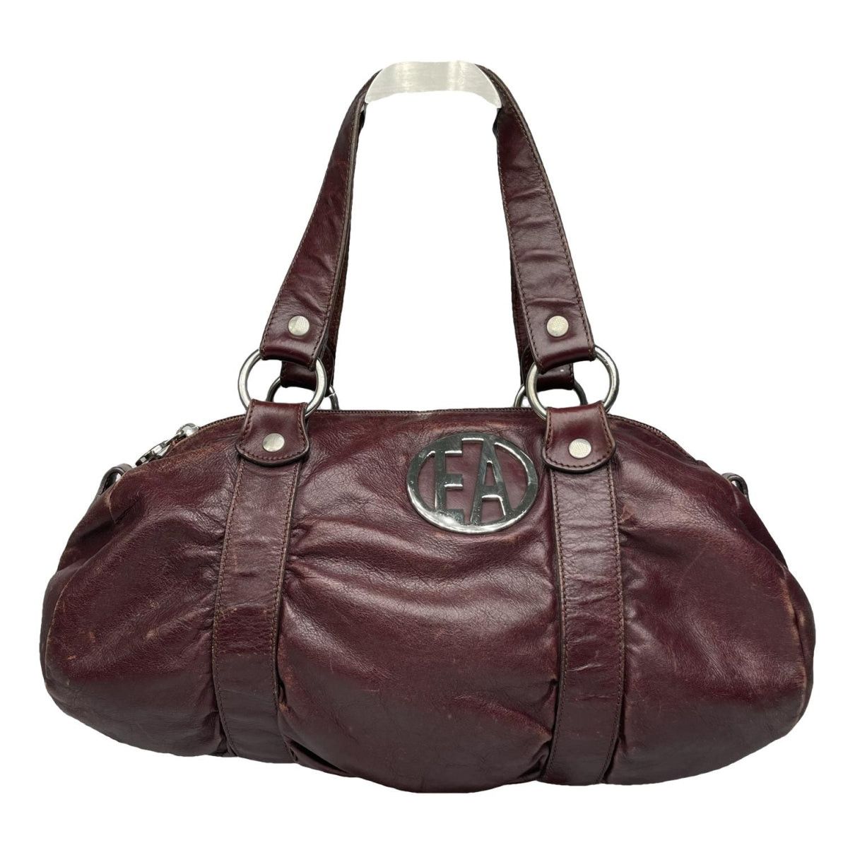 Emporio Armani Purple Leather Handbag Size ONE SIZE - 1 Thumbnail