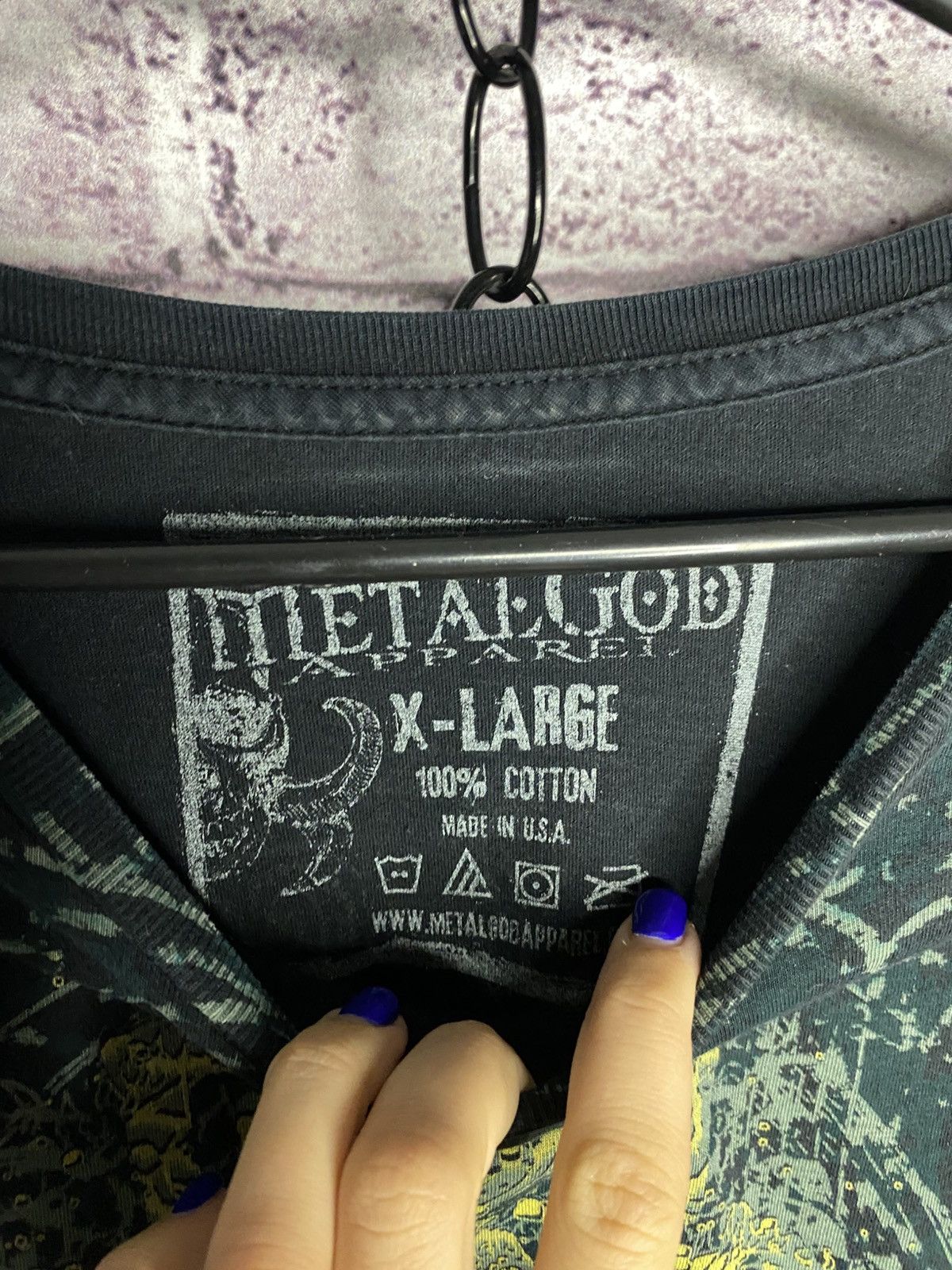 Band Tees Men's Vintage 00s T-Shirt Metal God Pray For Rock N Roll Size US XL / EU 56 / 4 - 3 Thumbnail