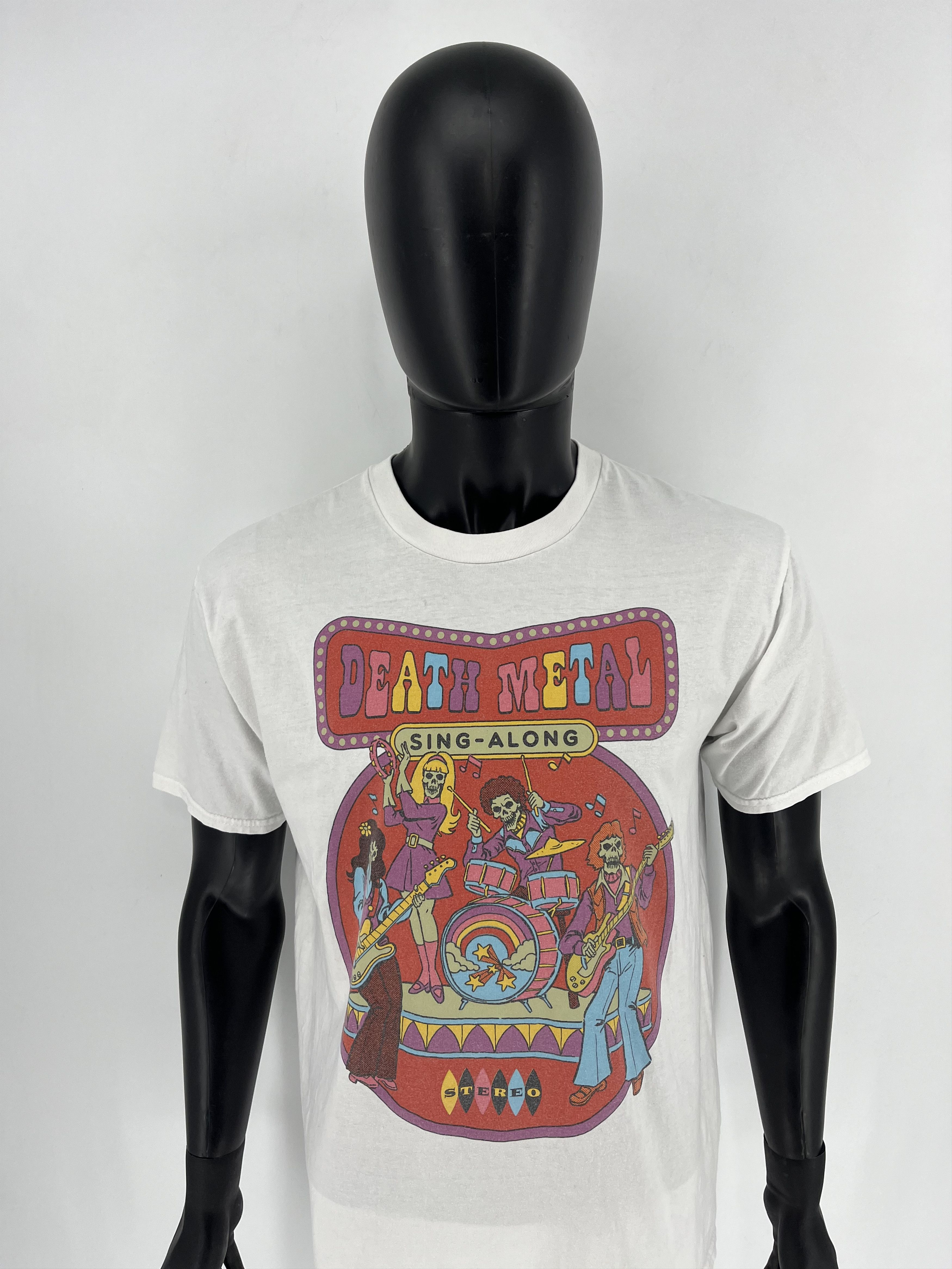 Band Tees Vintage Death Metal Sing-Along Men's T-Shirt Skull Style Size US L / EU 52-54 / 3 - 5 Thumbnail
