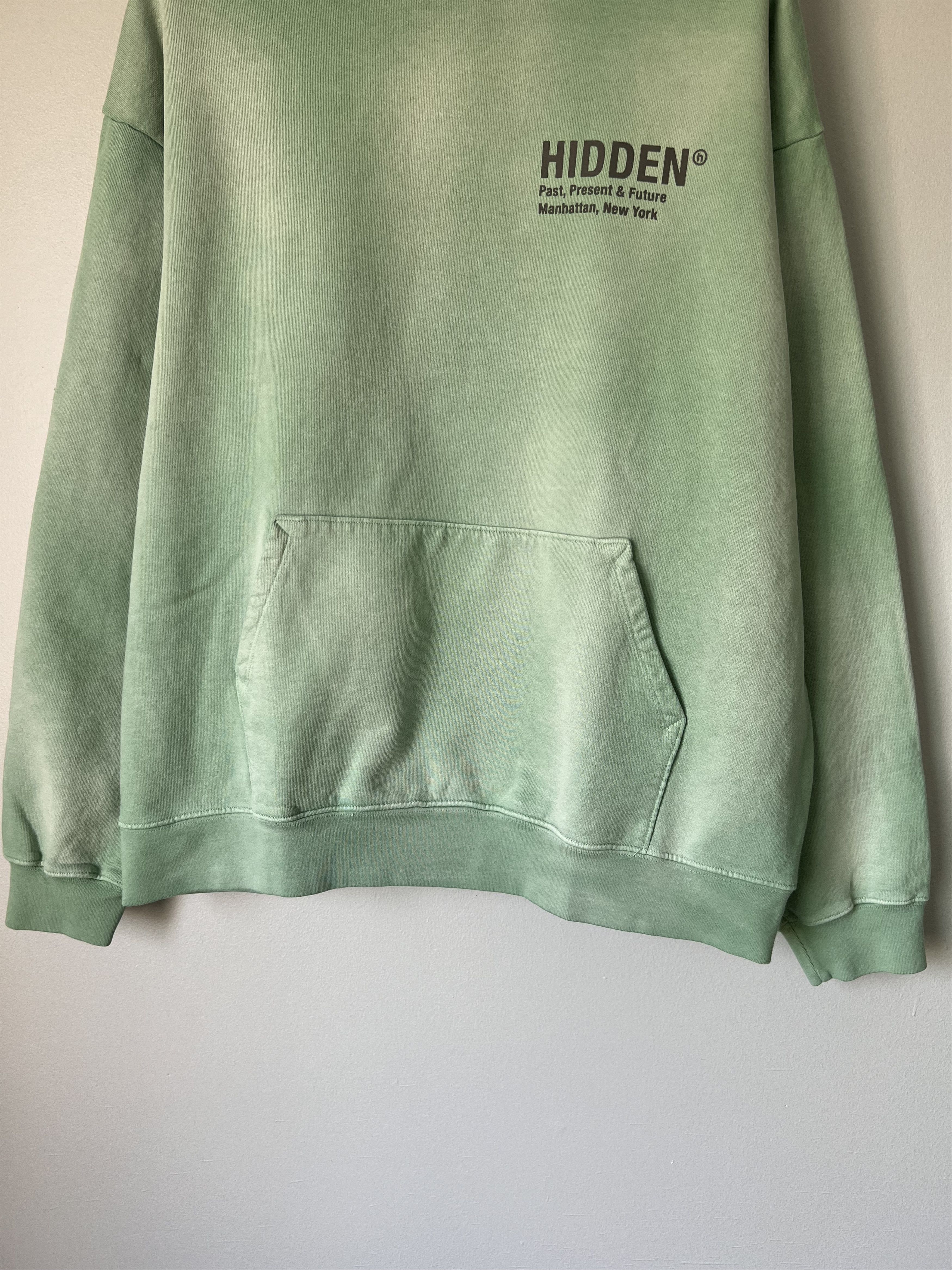 HIDDEN Hidden NY H Logo Vintage Hoodie in Green Size US L / EU 52-54 / 3 - 3 Thumbnail