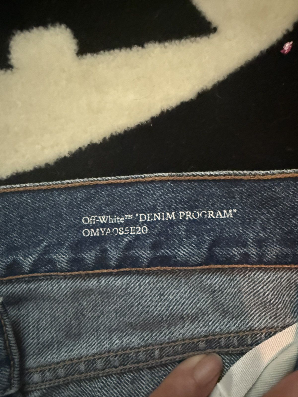 Off-White Off-White Denim Jeans – Diagonal Stripe Print Size US 29 - 10 Thumbnail
