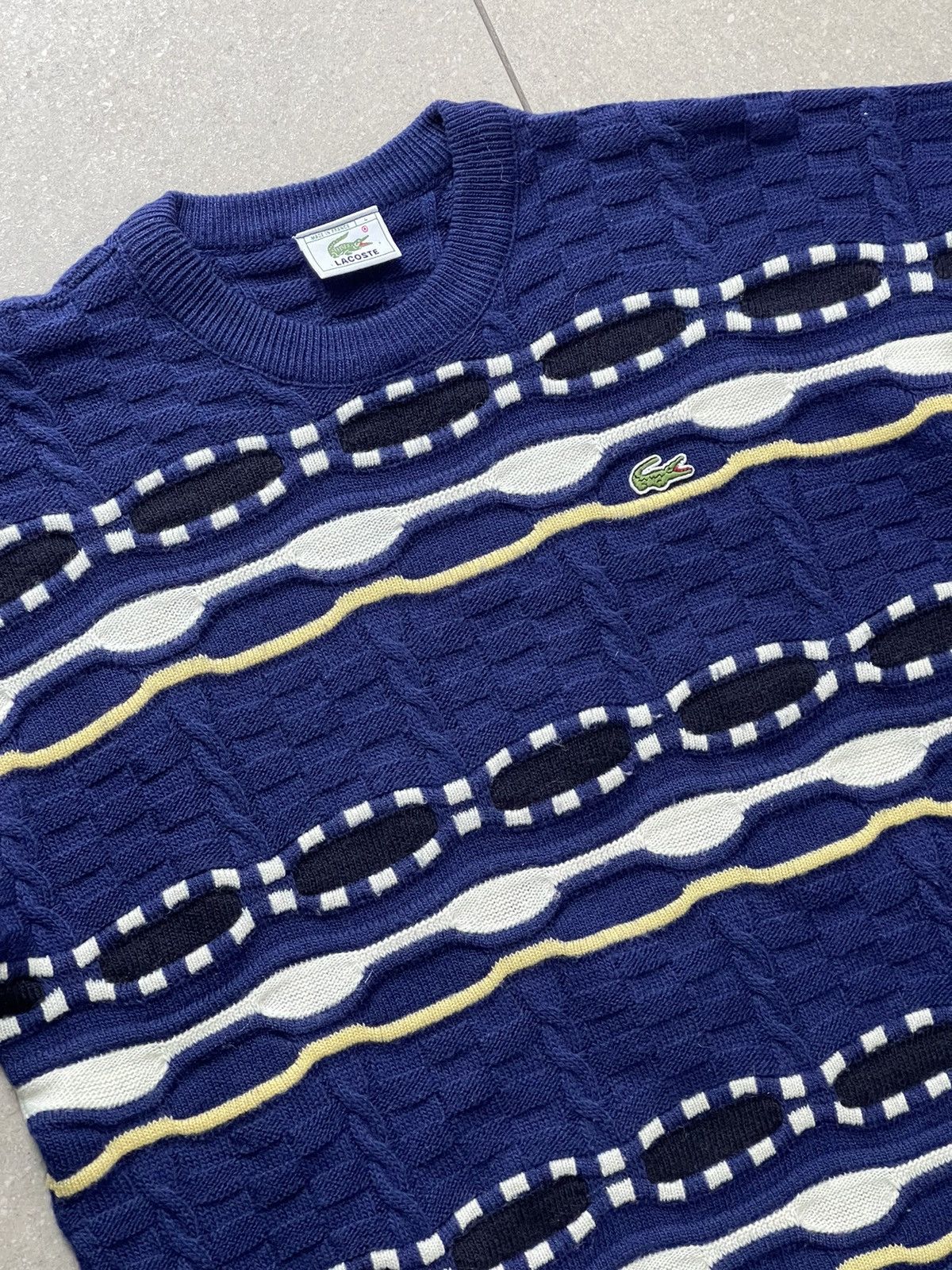 Coogi 90’s Lacoste Vintage Coogi style sweater knit multicolour Size US M / EU 48-50 / 2 - 8 Thumbnail