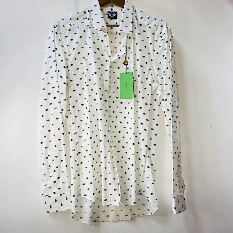Kenzo KENZO Women's Eye Print Long Sleeve Shirt 0089 Size S / US 4 / IT 40 - 1 Thumbnail