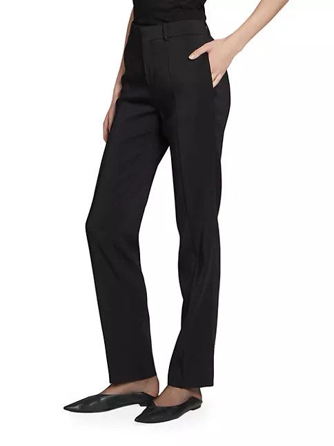 Saint Laurent Paris o1s1wg111124 Dup / Low-Rise Pants Stretch Gabardine in Black Size 36" / US 14 / IT 50 - 5 Thumbnail